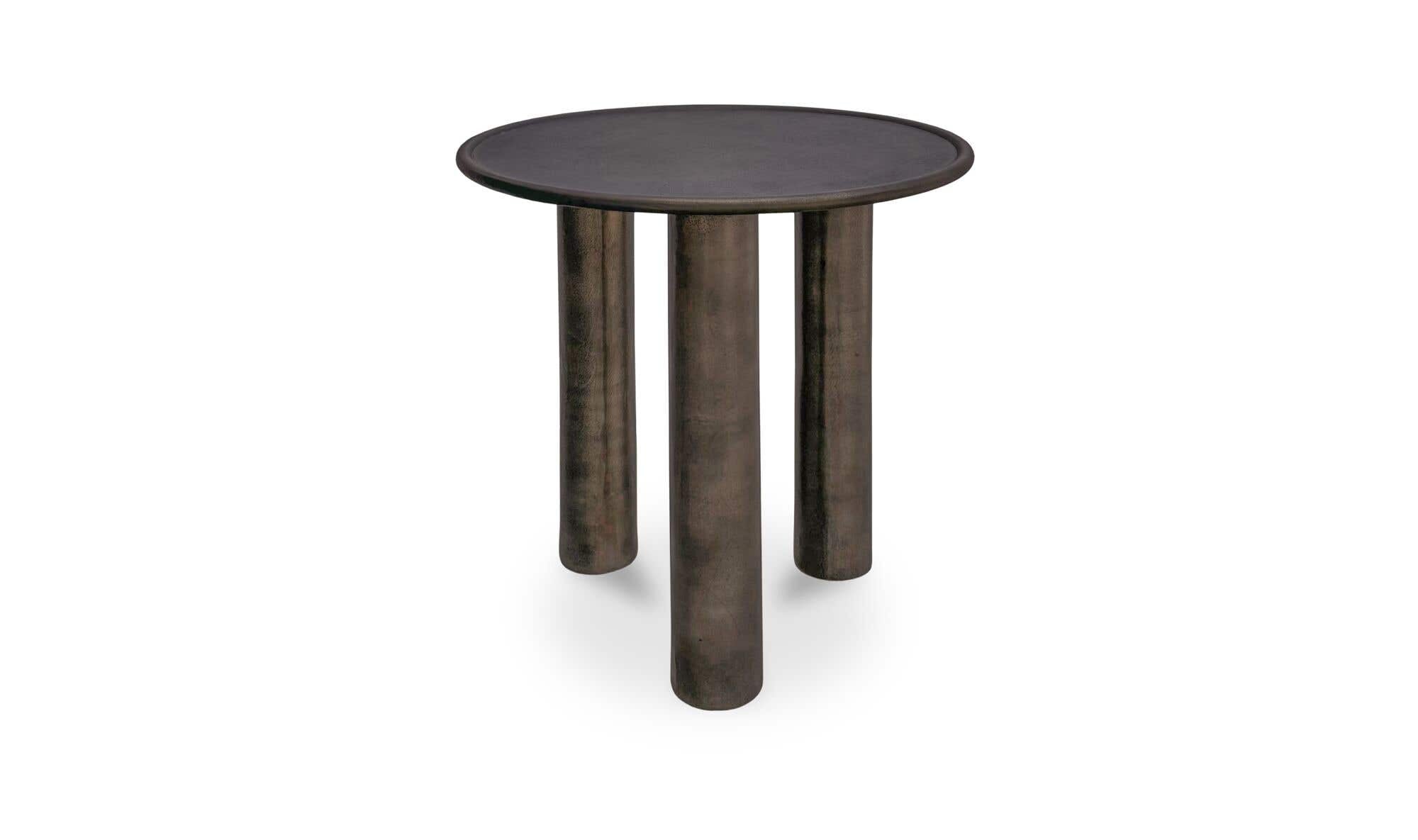20" Deep Bronze Aluminum Side Table
