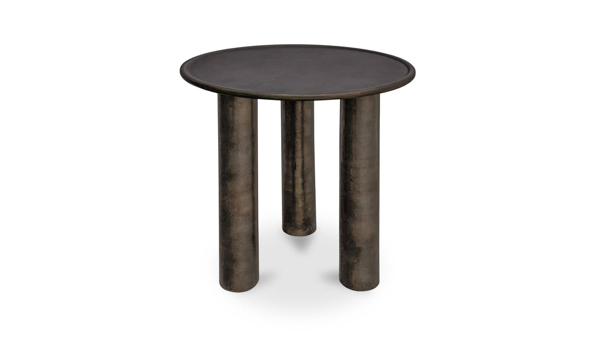 20" Deep Bronze Aluminum Side Table