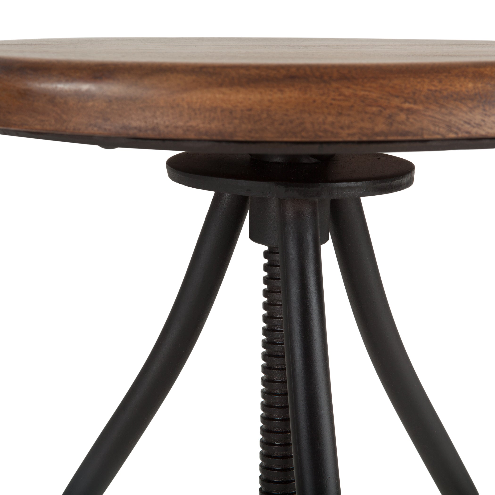 13" Walnut Adjustable Stool