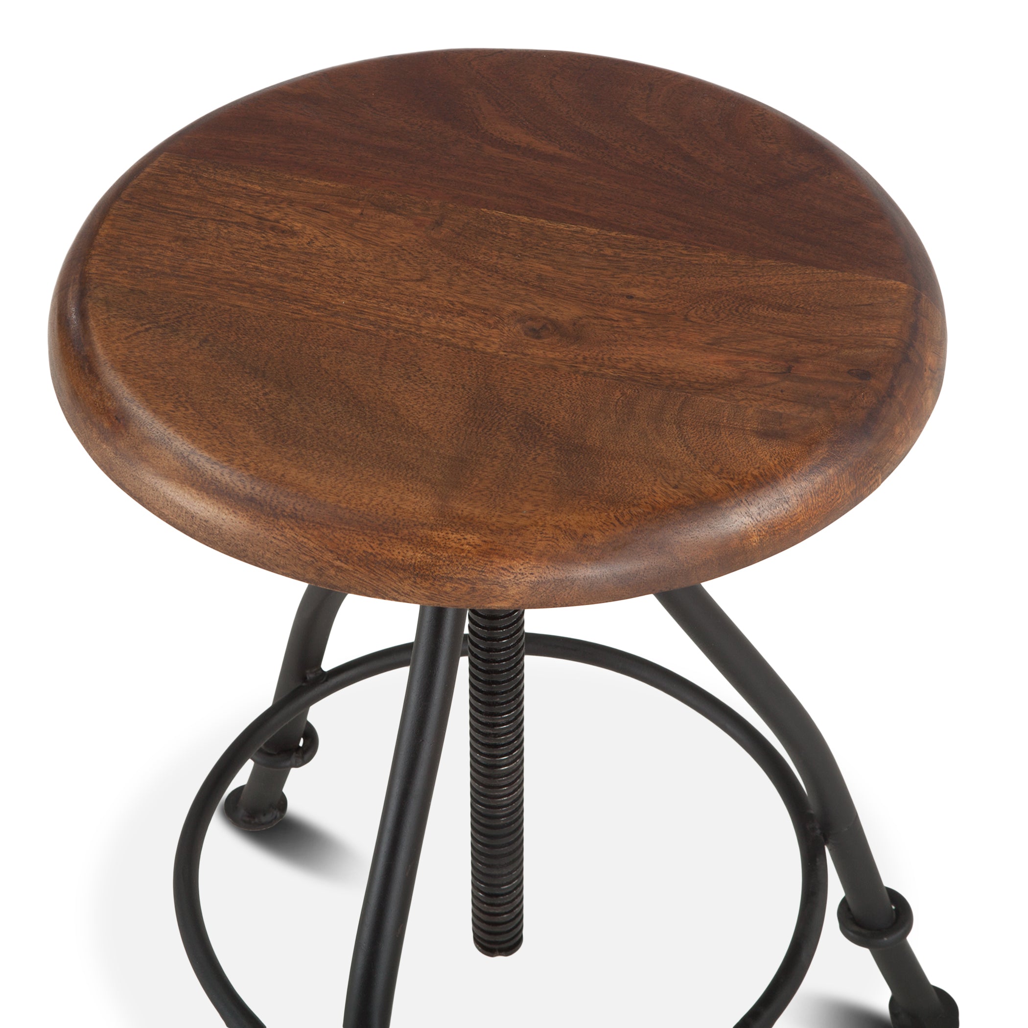 13" Walnut Adjustable Stool