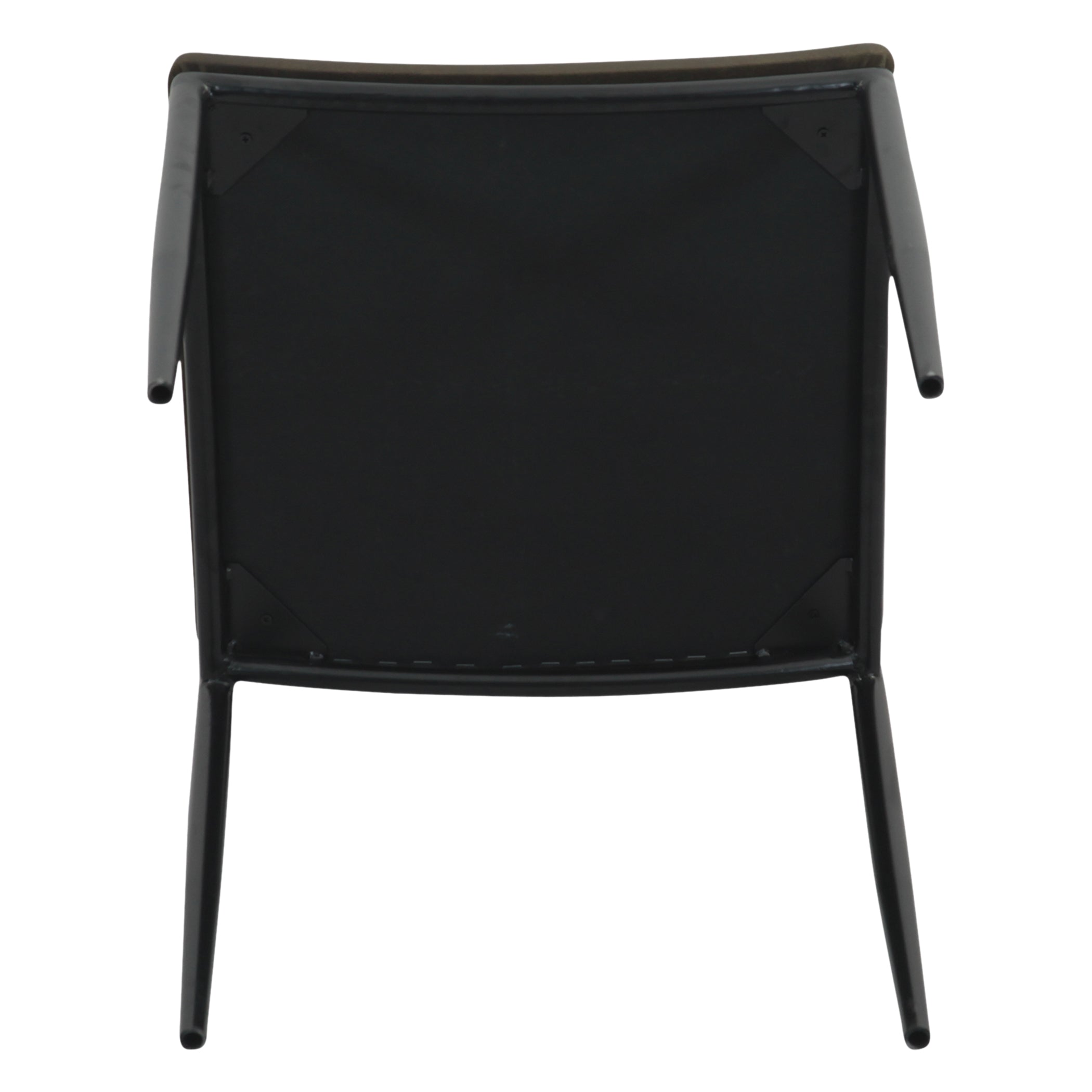 18" Olive Green Leather Dining Chair