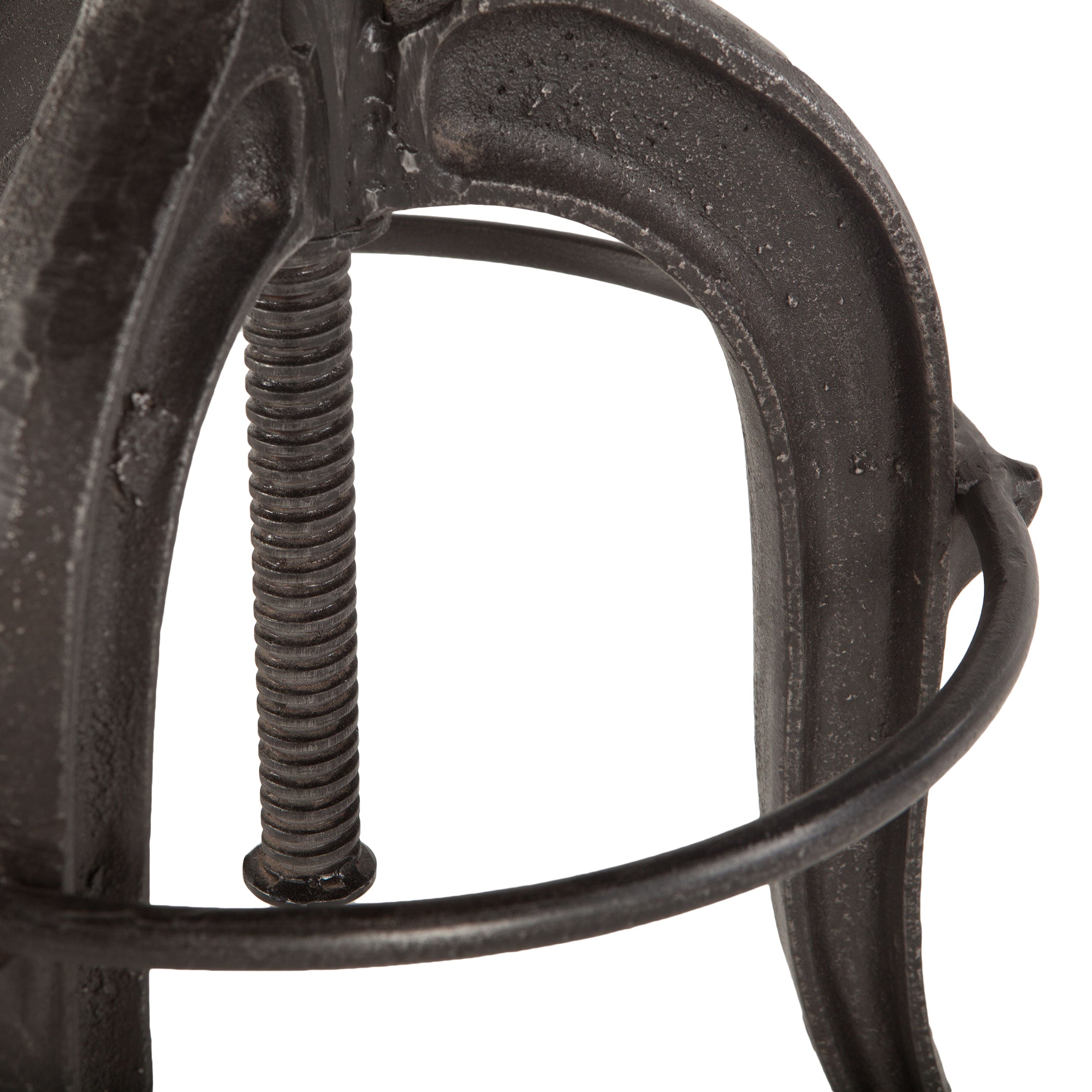 16" Natural Reclaimed Teak Adjustable Stool