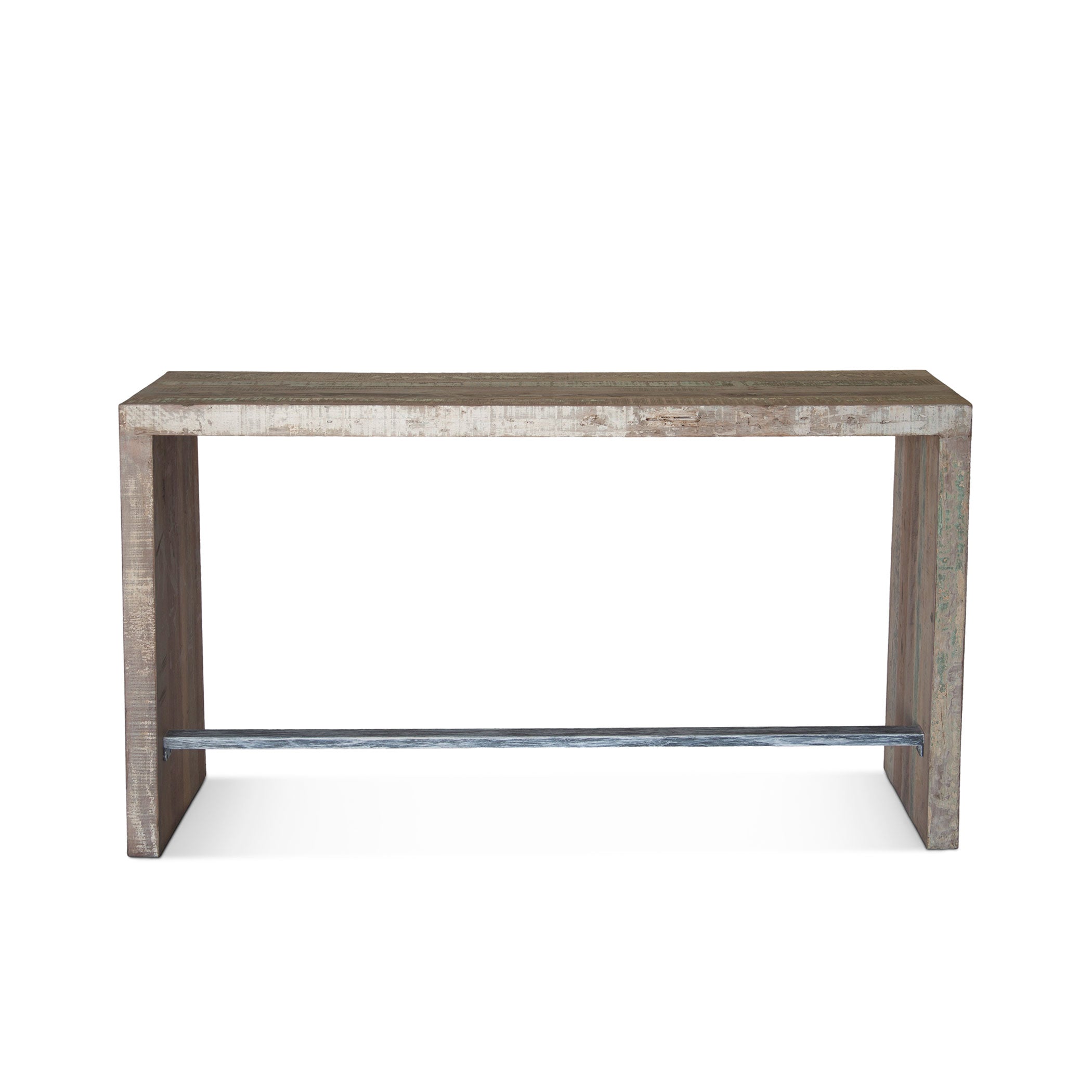 66" Vintage Teal Reclaimed Wood Gathering Table