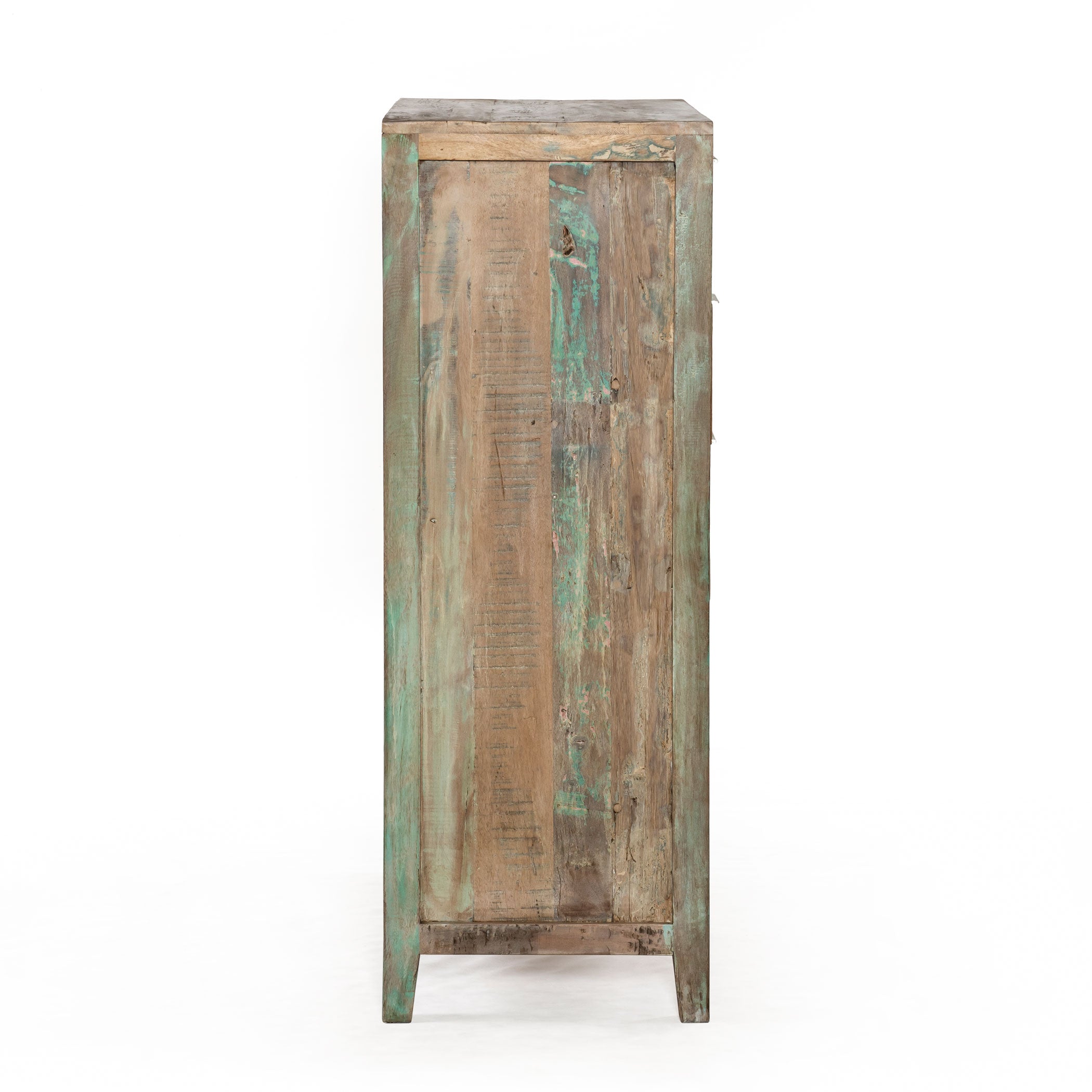 32" Vintage Teal Reclaimed Wood Chest