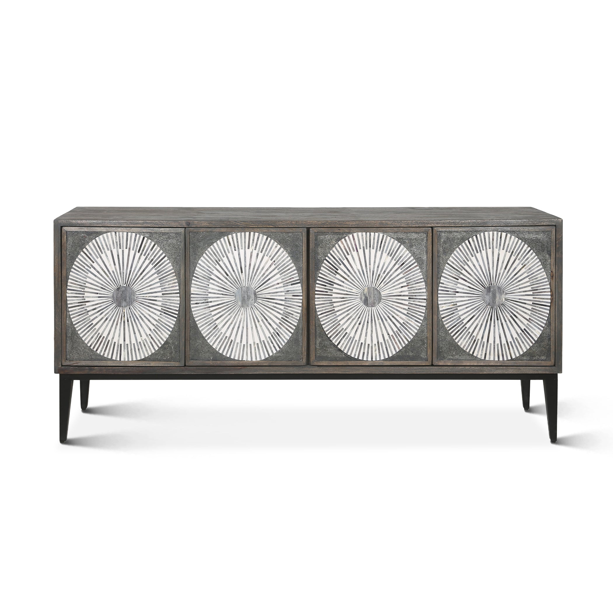 67" Graywash Mango Wood Sideboard