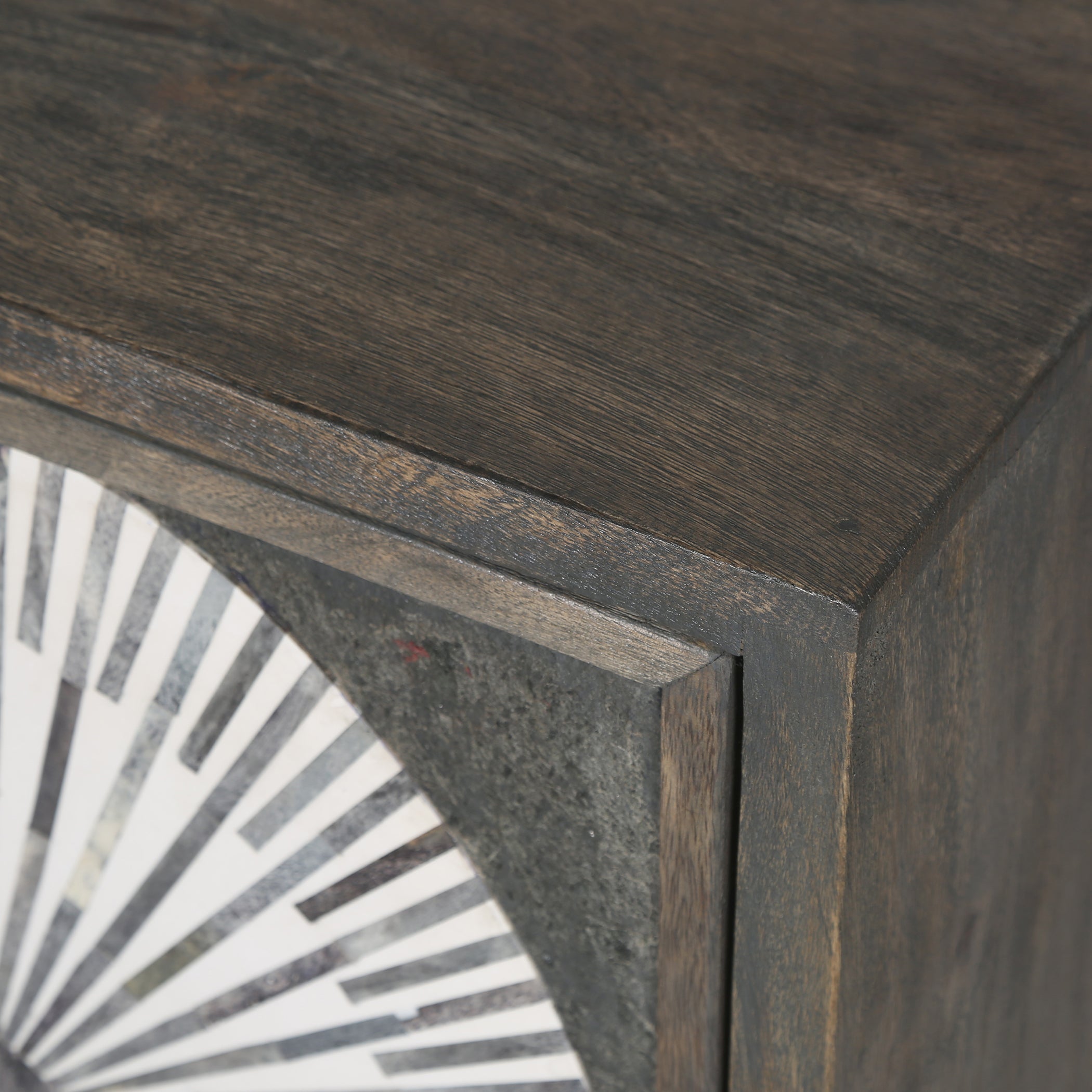 67" Graywash Mango Wood Sideboard