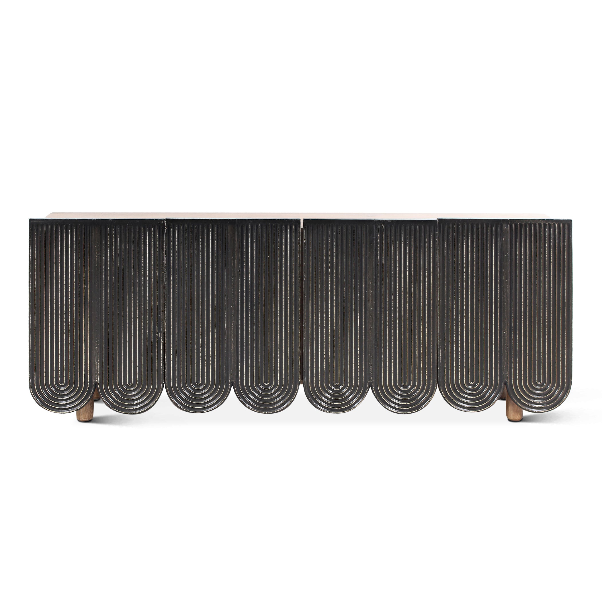 80" Blackwash Mango Wood Sideboard
