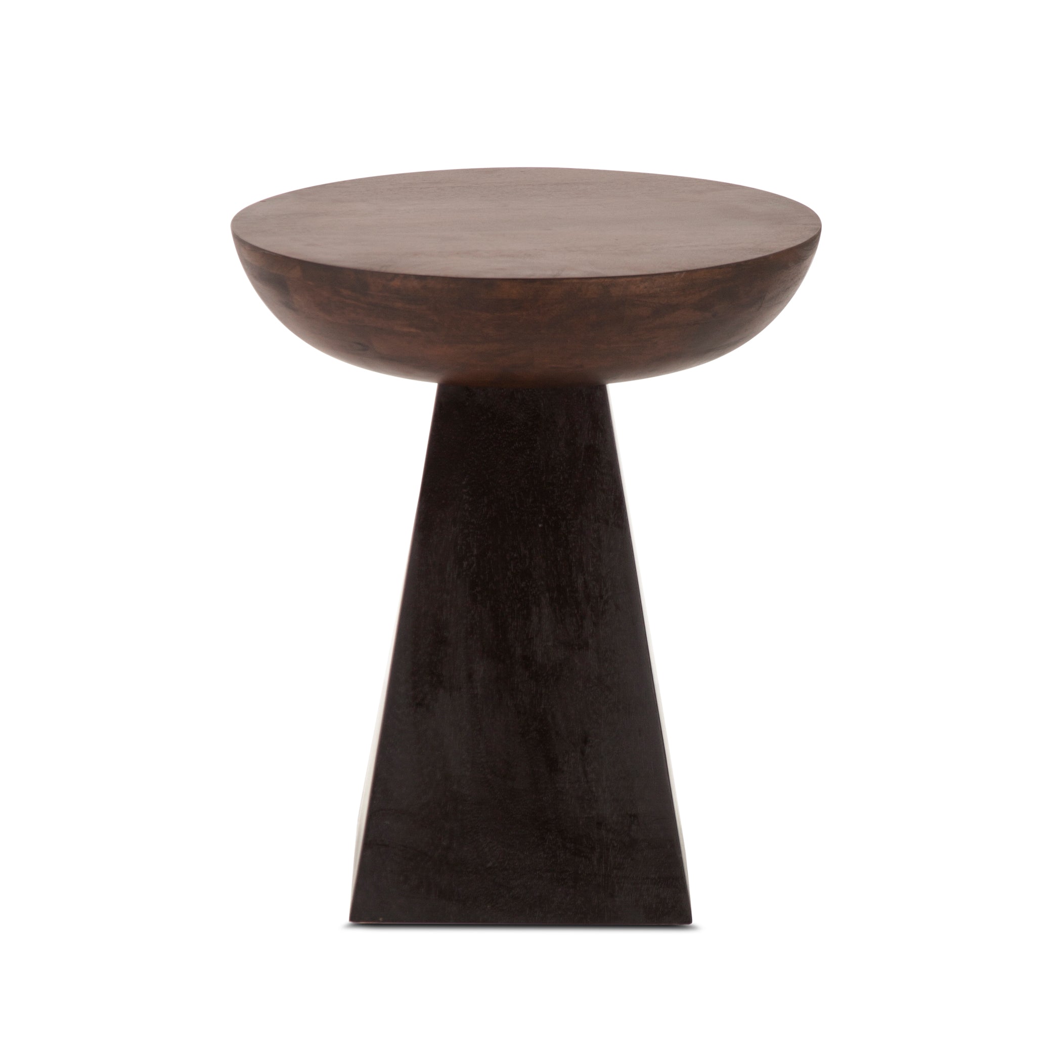 18" Two-Tone Mango Wood Accent Table
