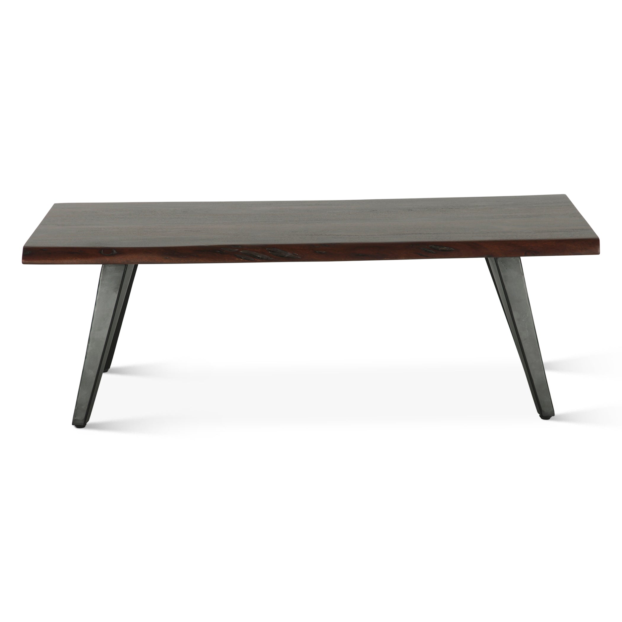 50" Walnut Acacia Wood Coffee Table