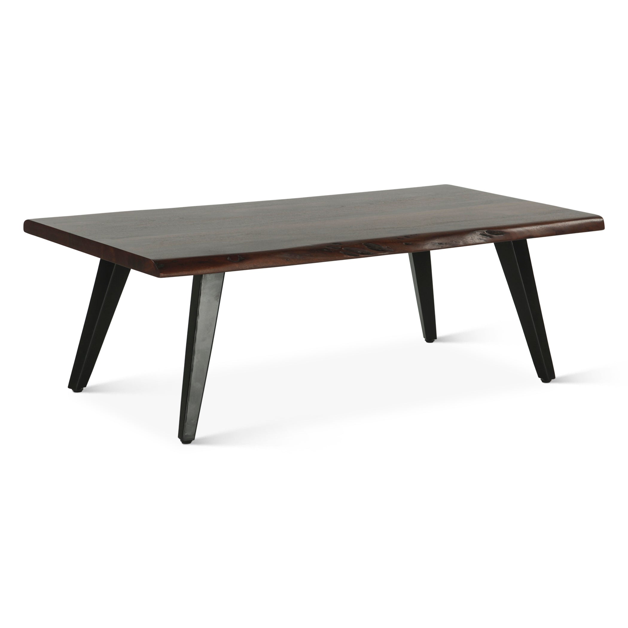 50" Walnut Acacia Wood Coffee Table