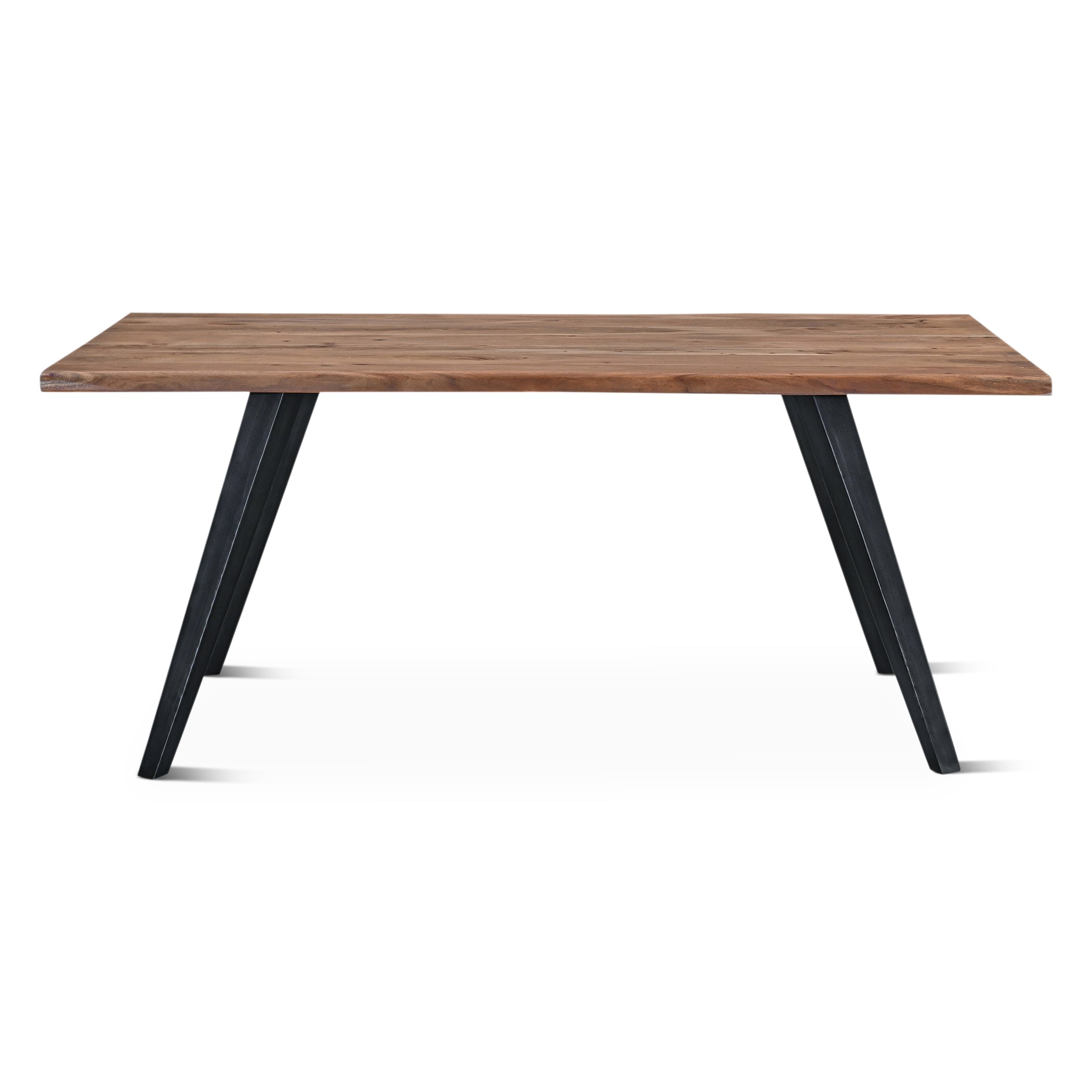 68" Smoked Acacia Wood Dining Table