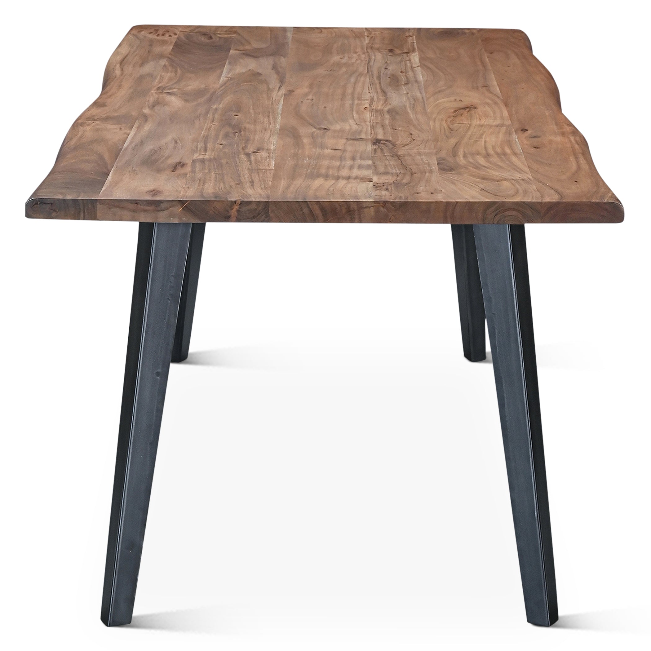 68" Smoked Acacia Wood Dining Table