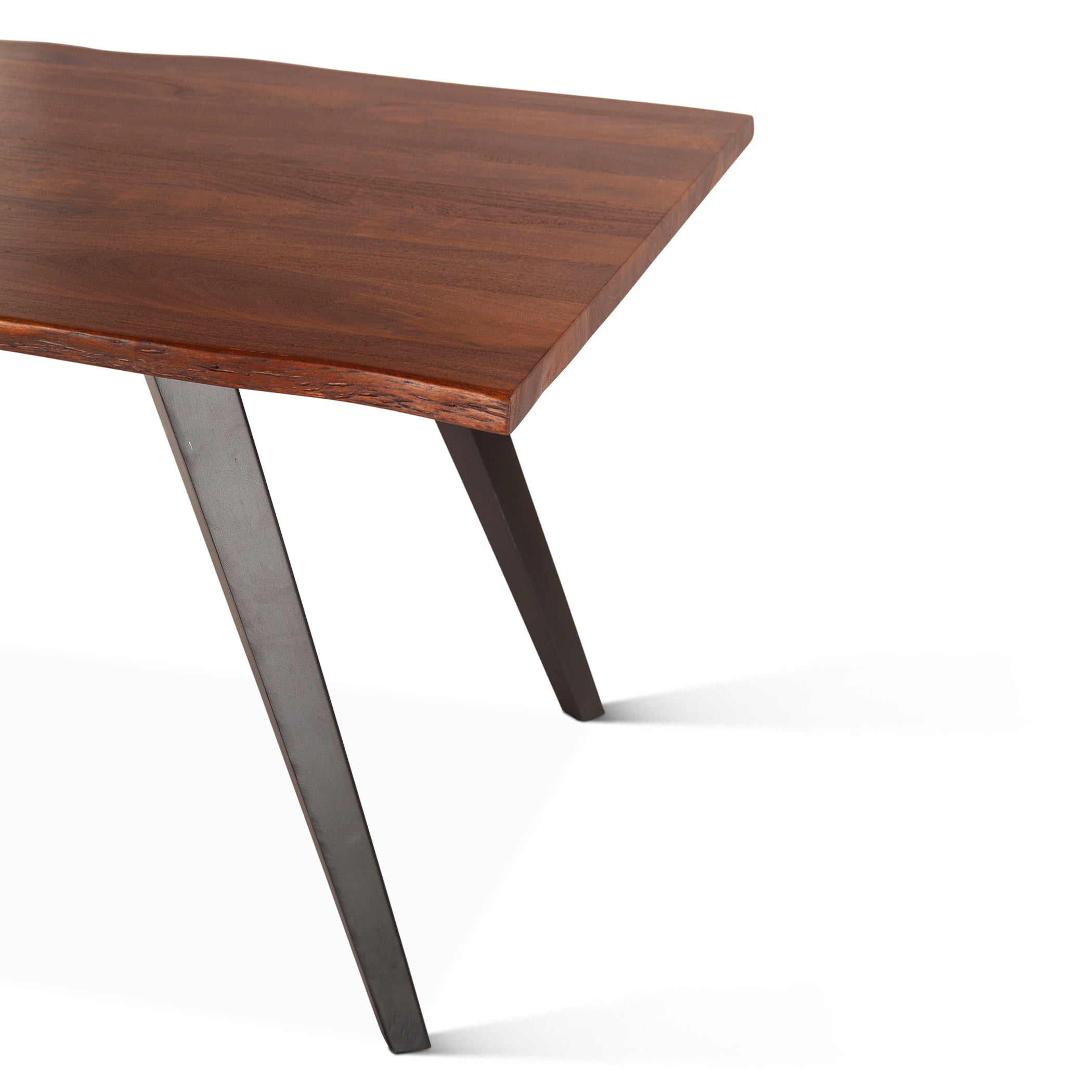 68" Walnut Live Edge Dining Table