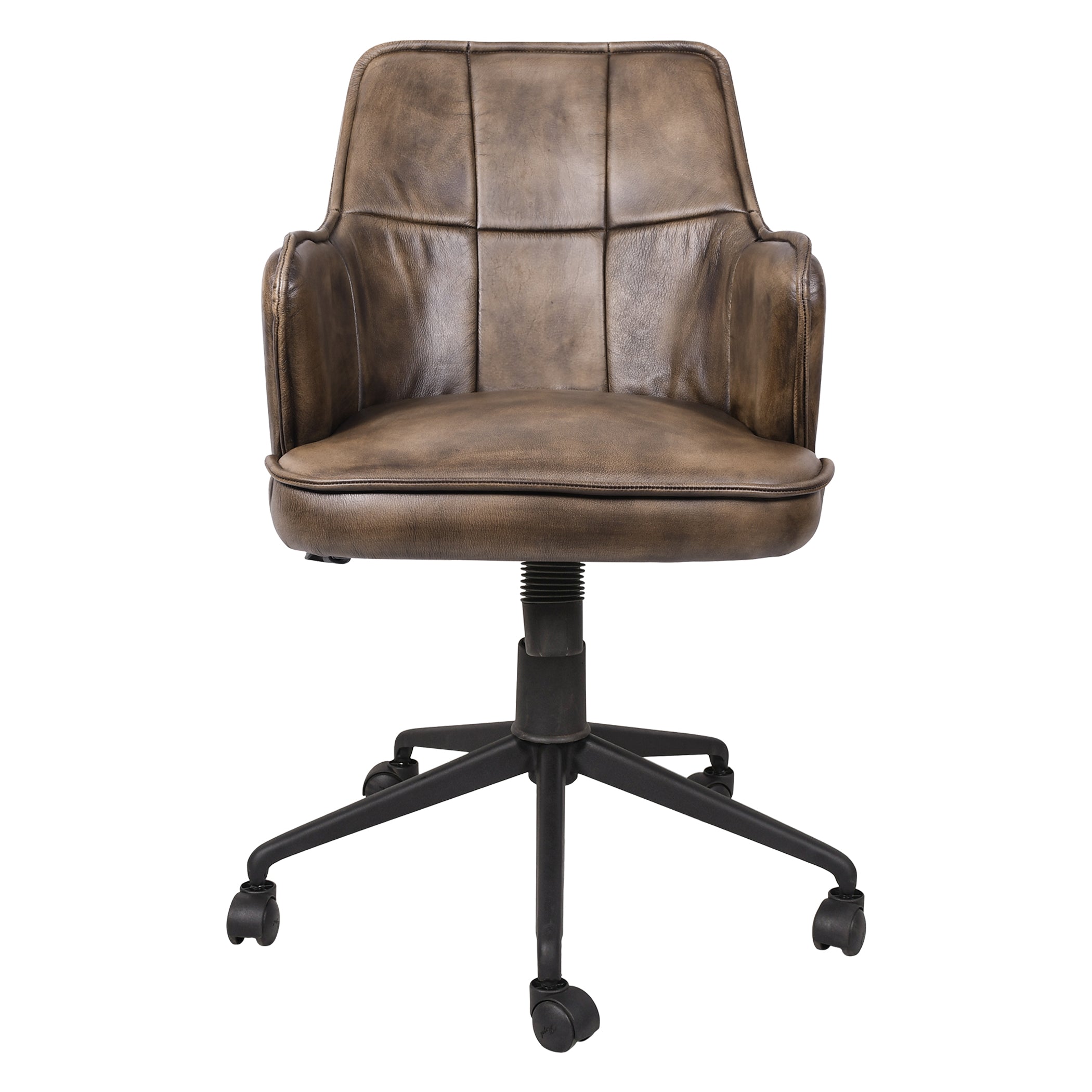 21" Antique Whiskey Leather Chair