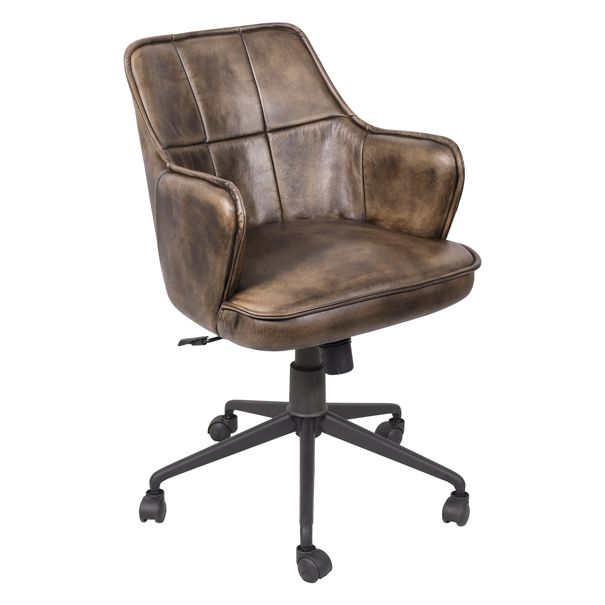21" Antique Whiskey Leather Chair
