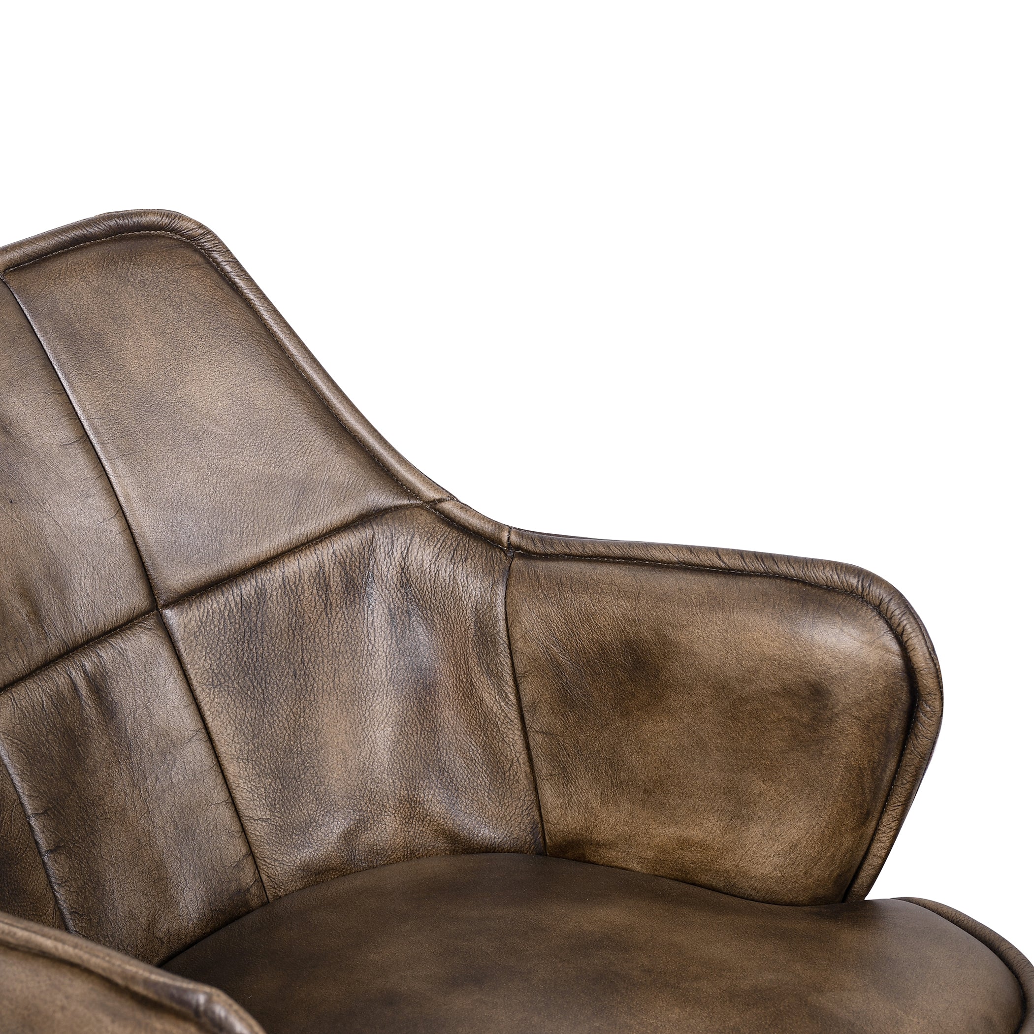 21" Antique Whiskey Leather Chair