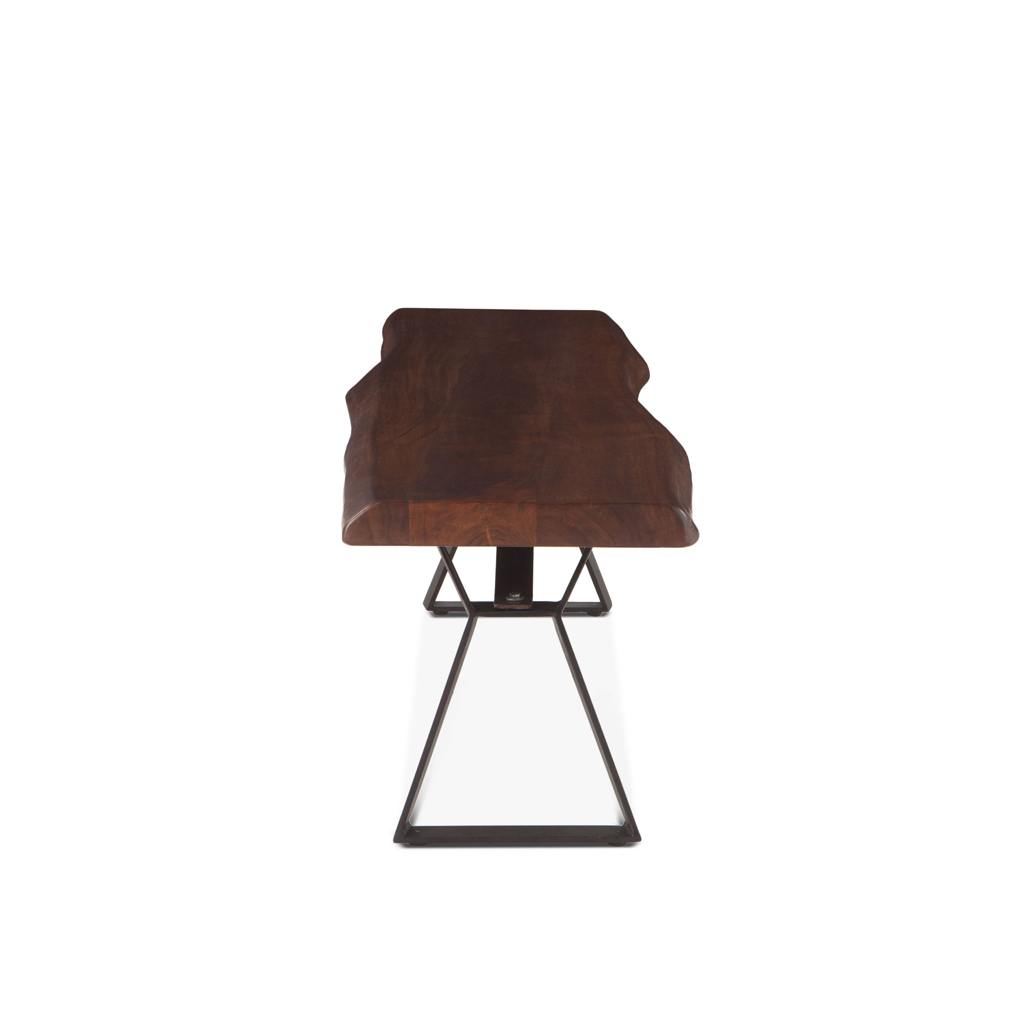 72" Walnut Acacia Wood Bench