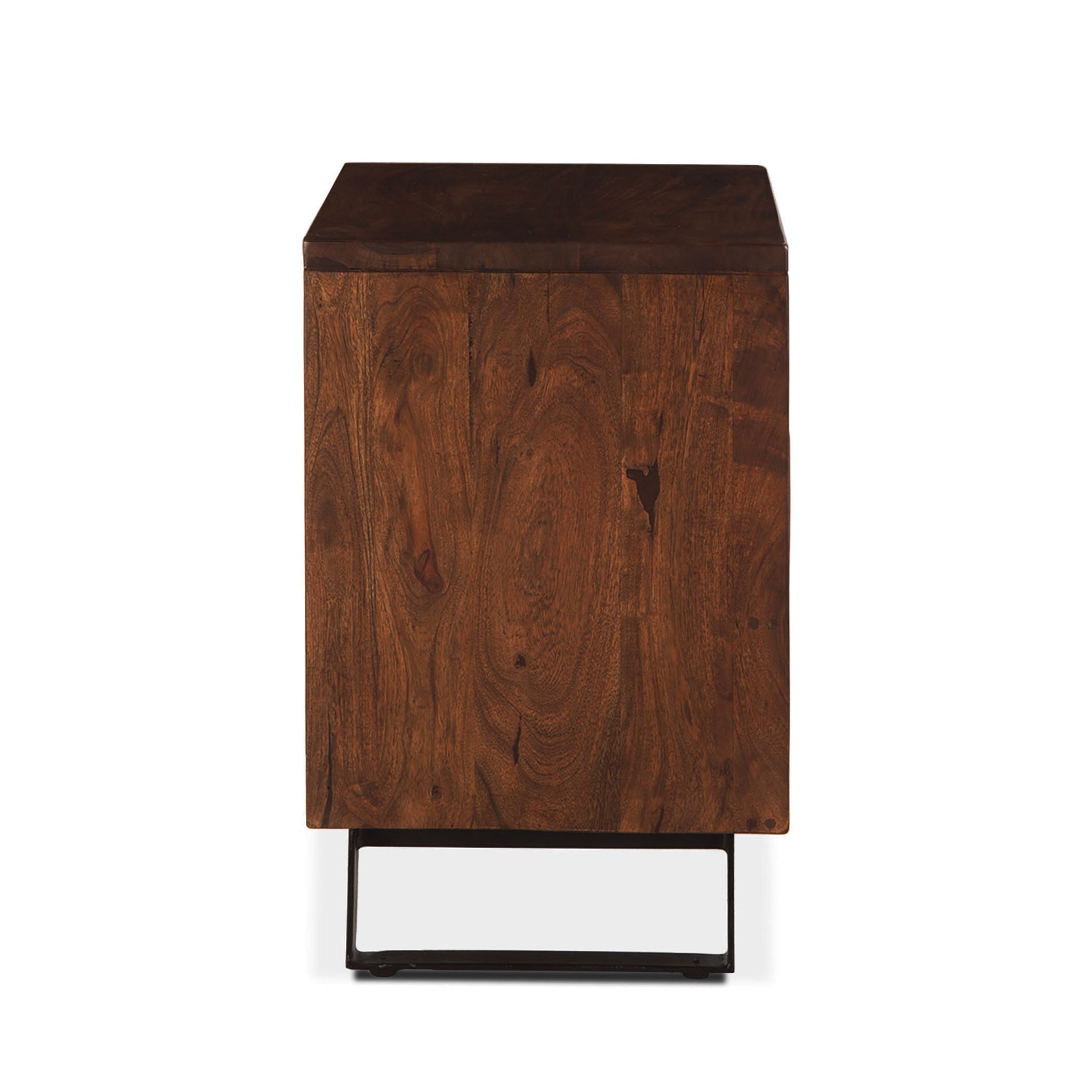 23" Walnut Wood Nightstand