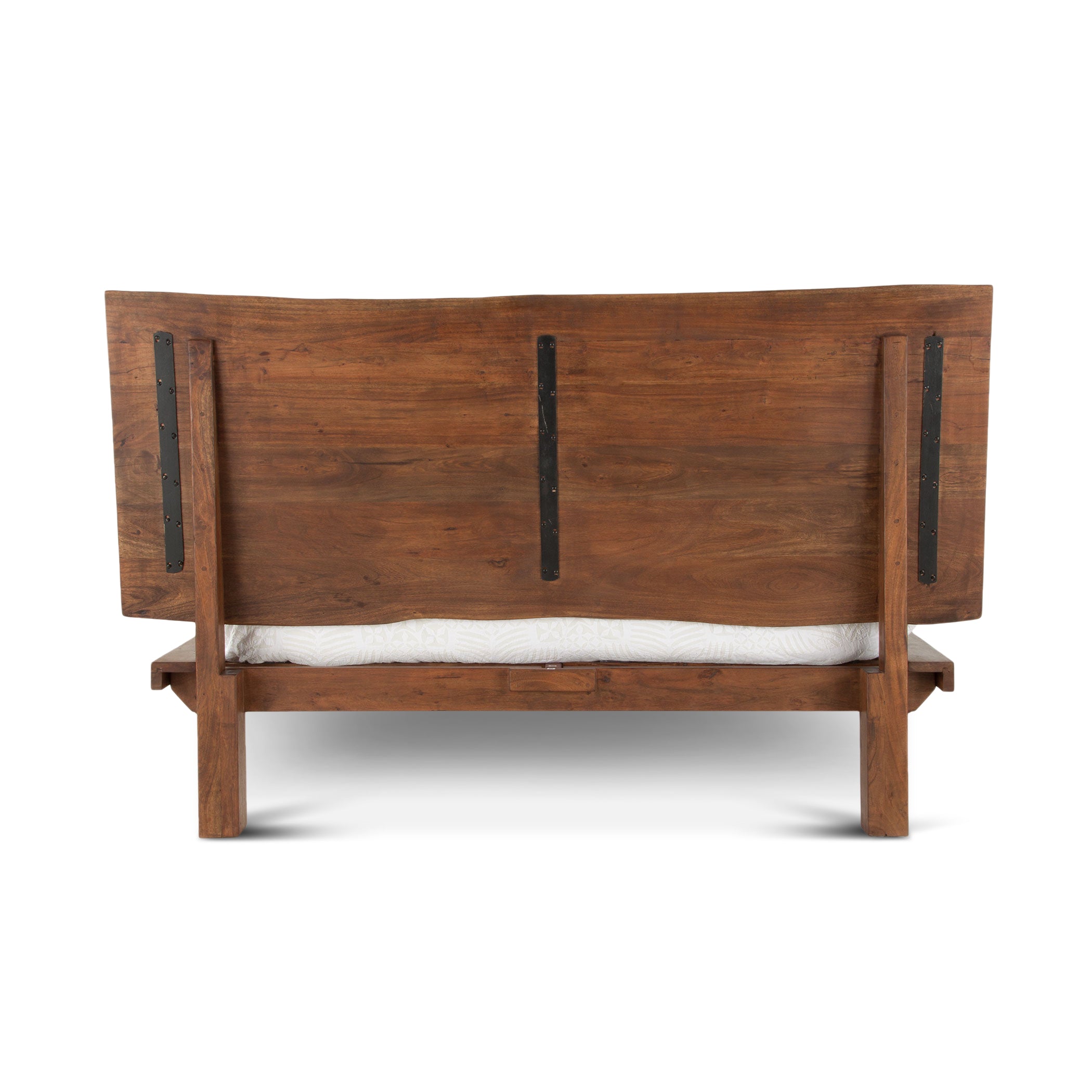 90" Walnut King Size Bed