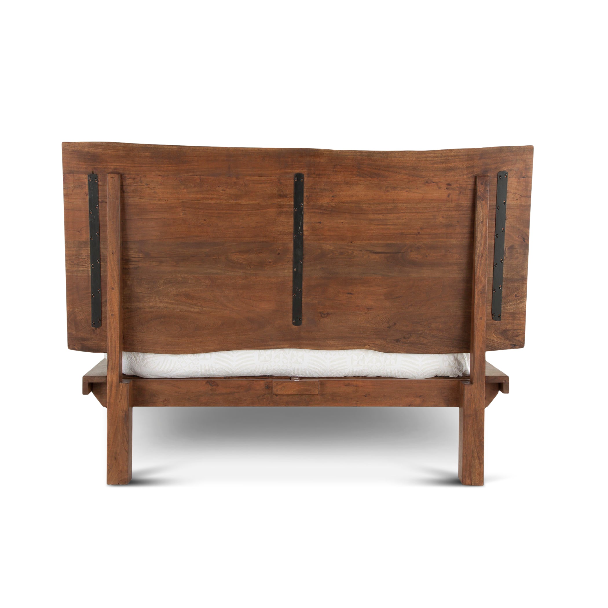 75" Walnut Queen Size Bed