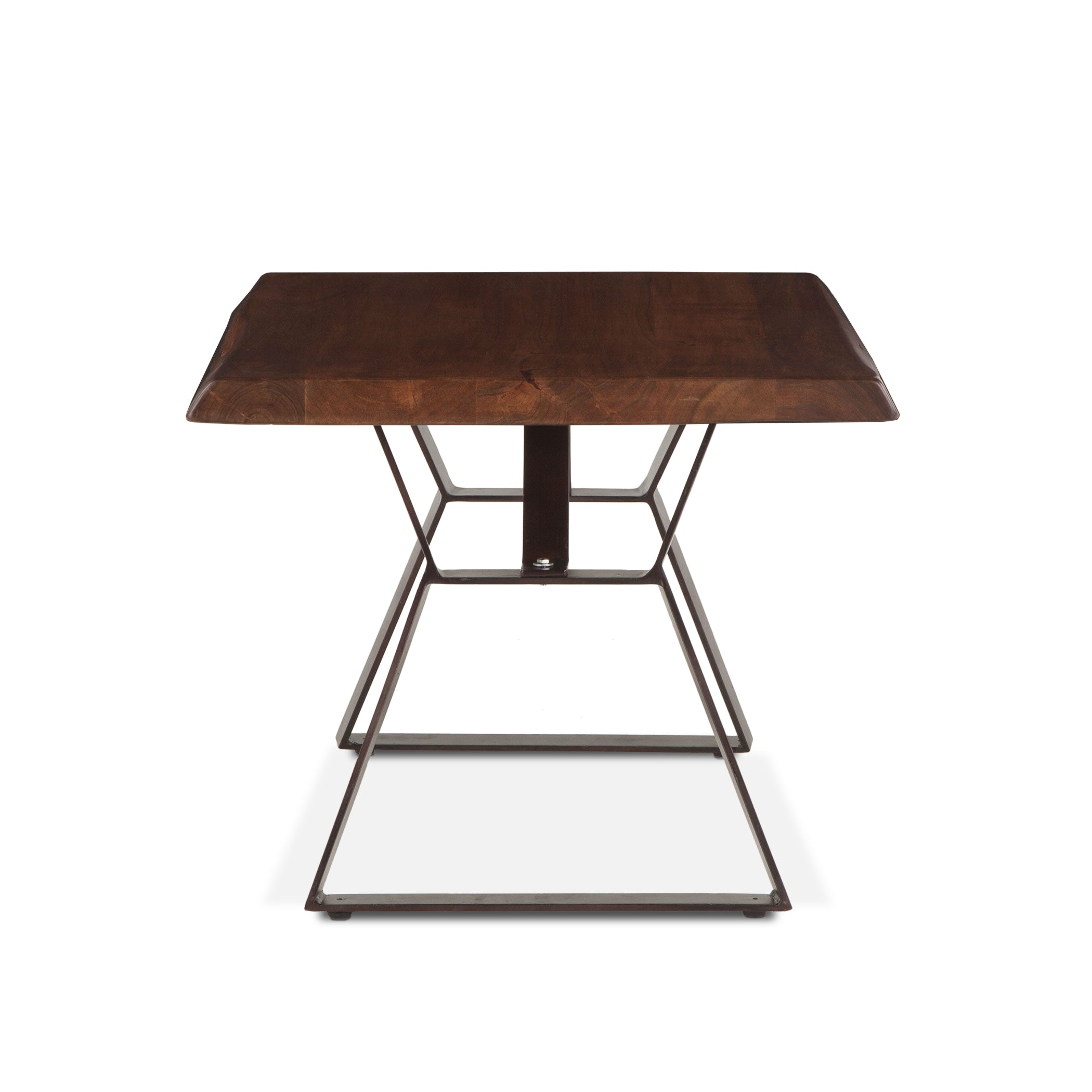 30" Walnut Acacia Wood Side Table