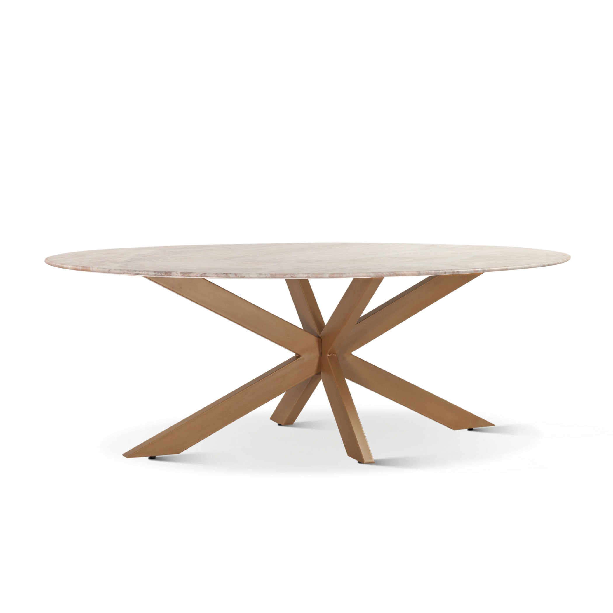 90" Sawar Marble Oval Dining Table