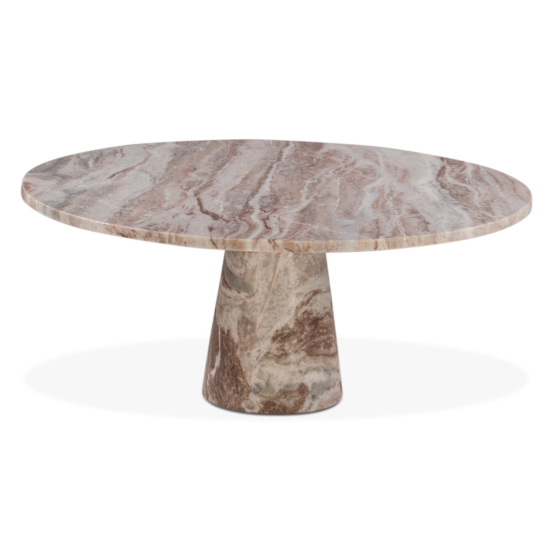 38" Brown Toronto Marble Coffee Table