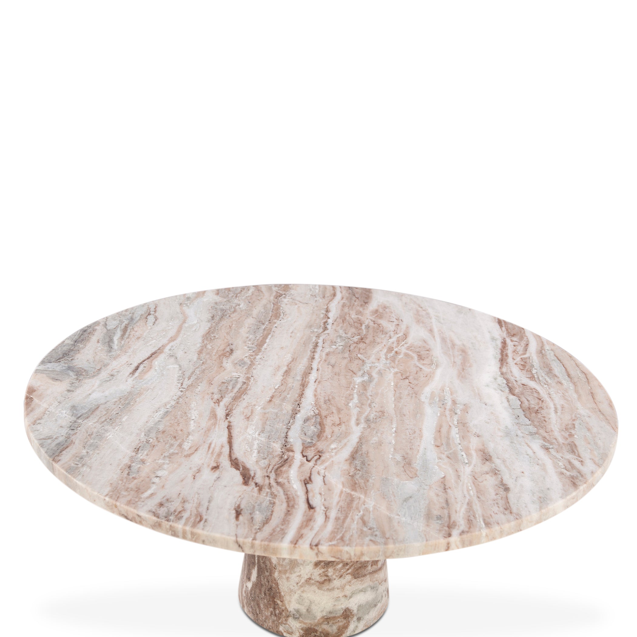 38" Brown Toronto Marble Coffee Table