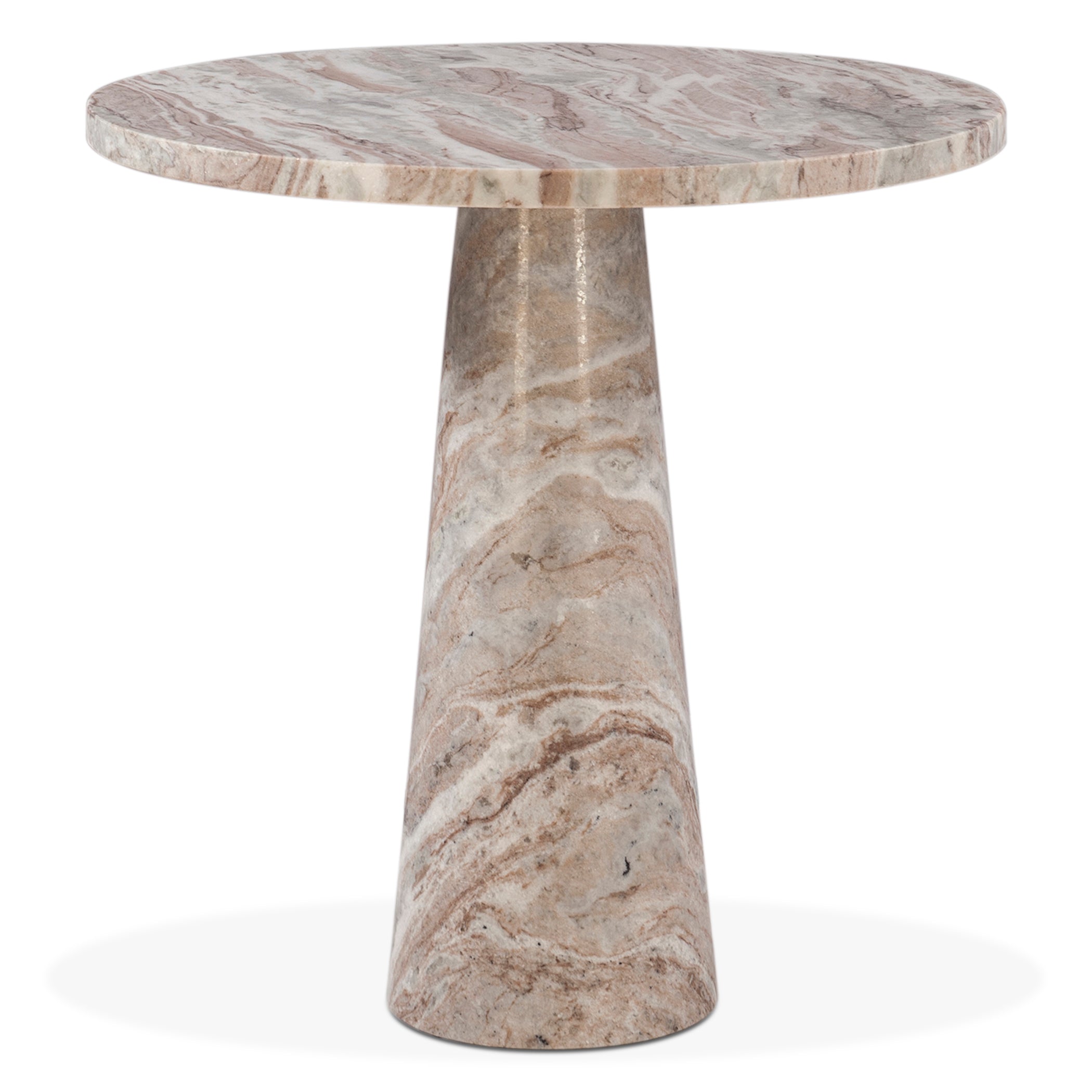 30" Brown Toronto Marble Round Dining Table