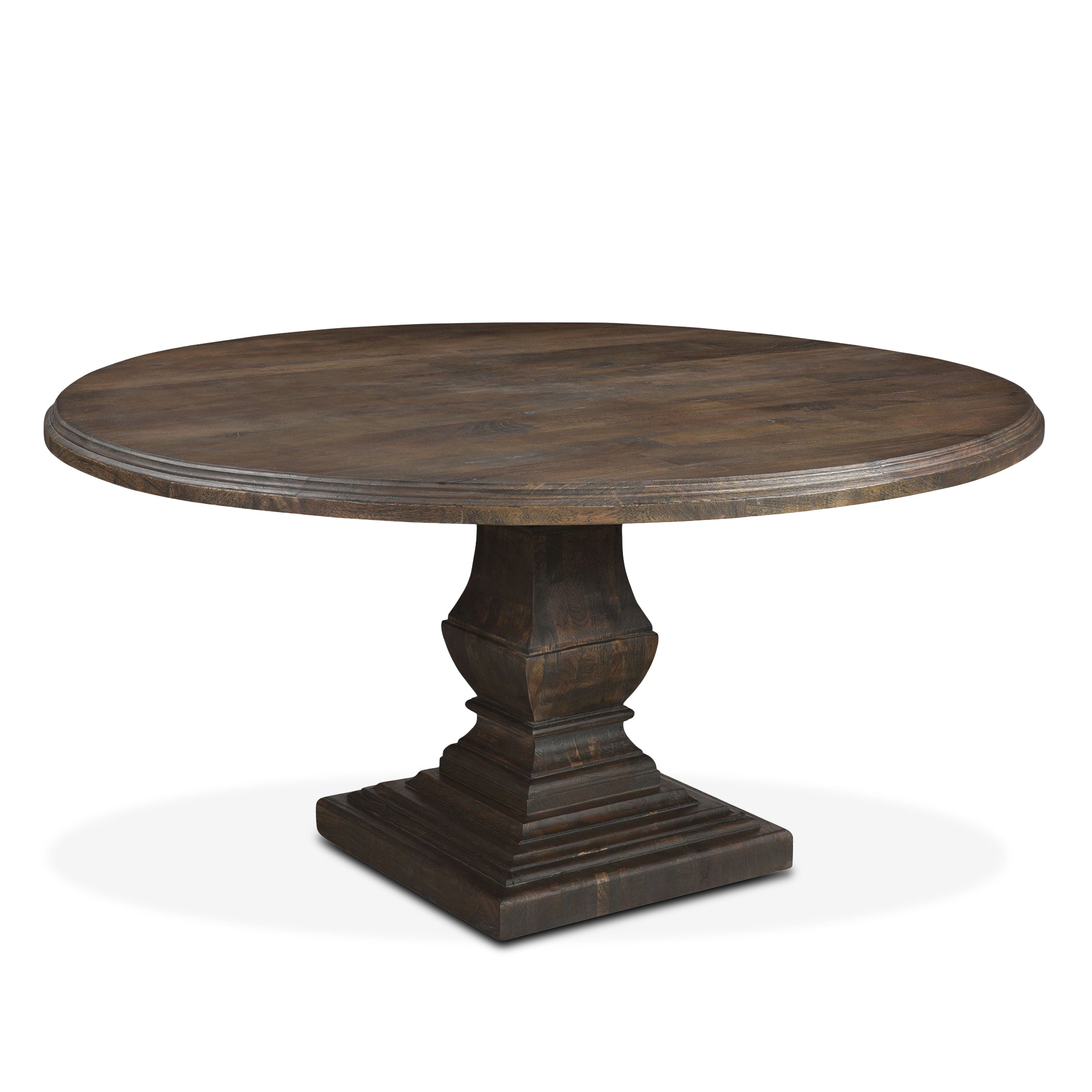 60" Weathered Mango Round Dining Table