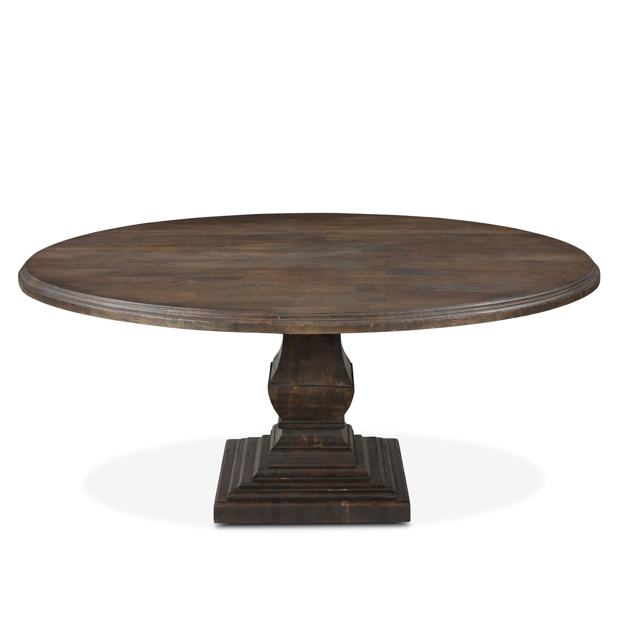 72" Weathered Mango Round Dining Table