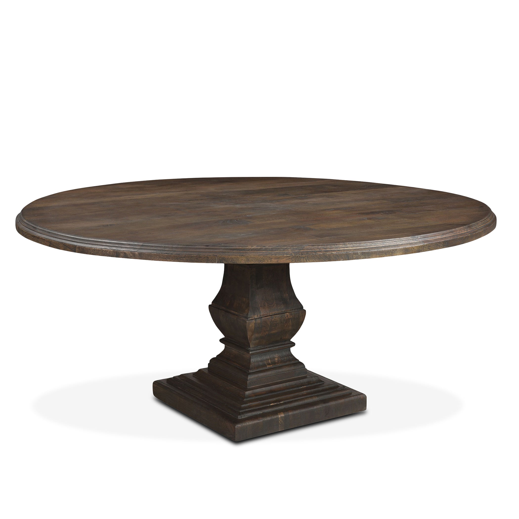 72" Weathered Mango Round Dining Table