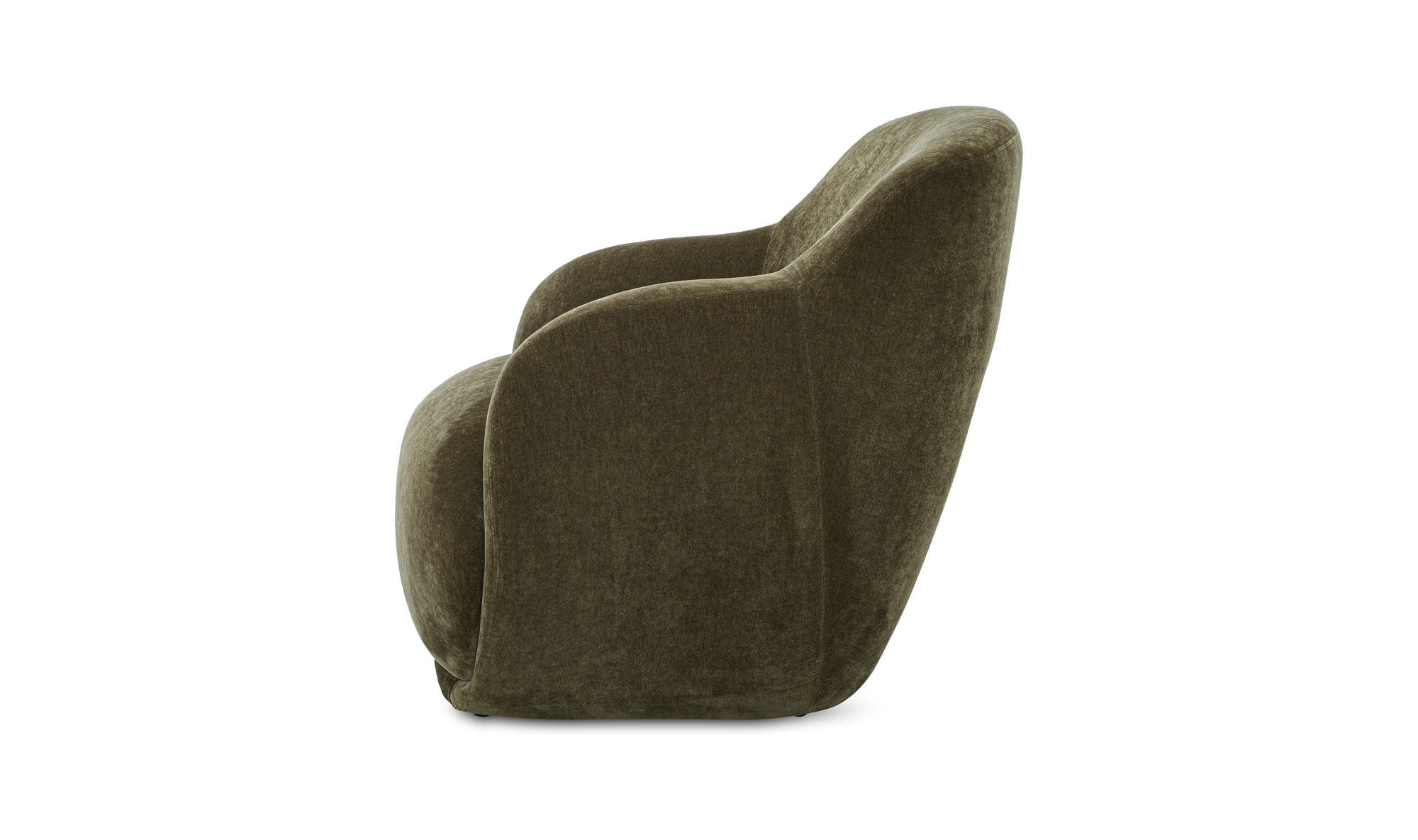 35" Cedar Green Upholstered Lounge Chair