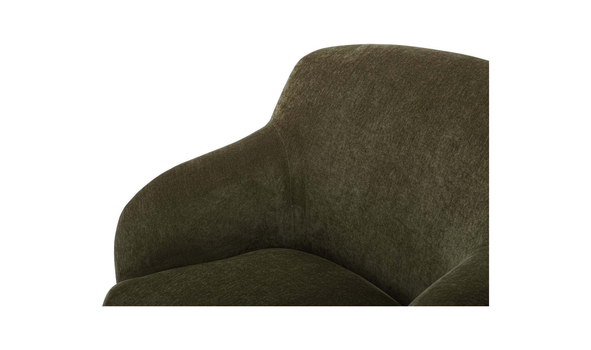 35" Cedar Green Upholstered Lounge Chair