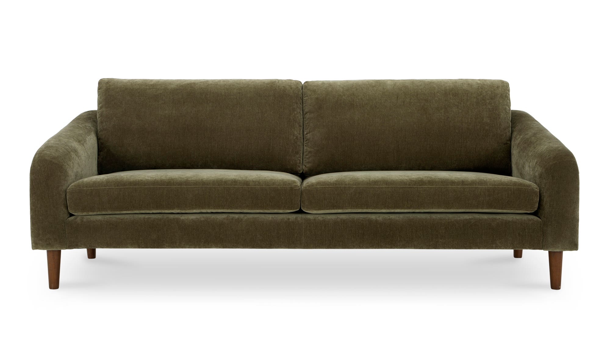 86.6" Cedar Green Upholstered Sofa
