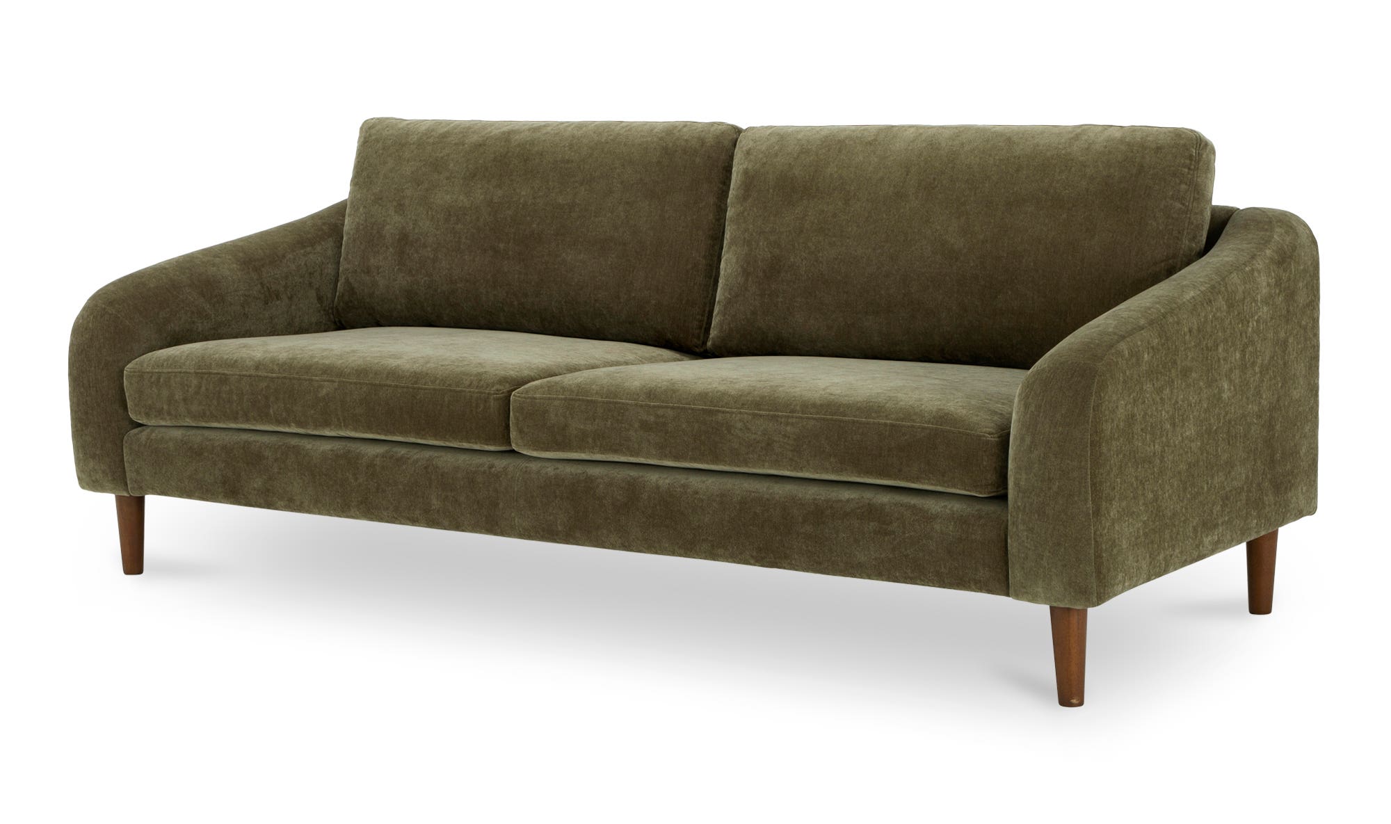 86.6" Cedar Green Upholstered Sofa
