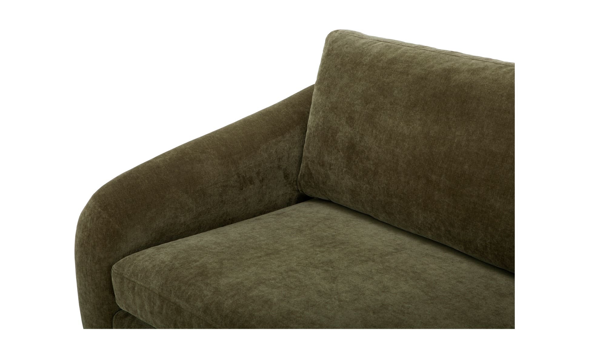 86.6" Cedar Green Upholstered Sofa
