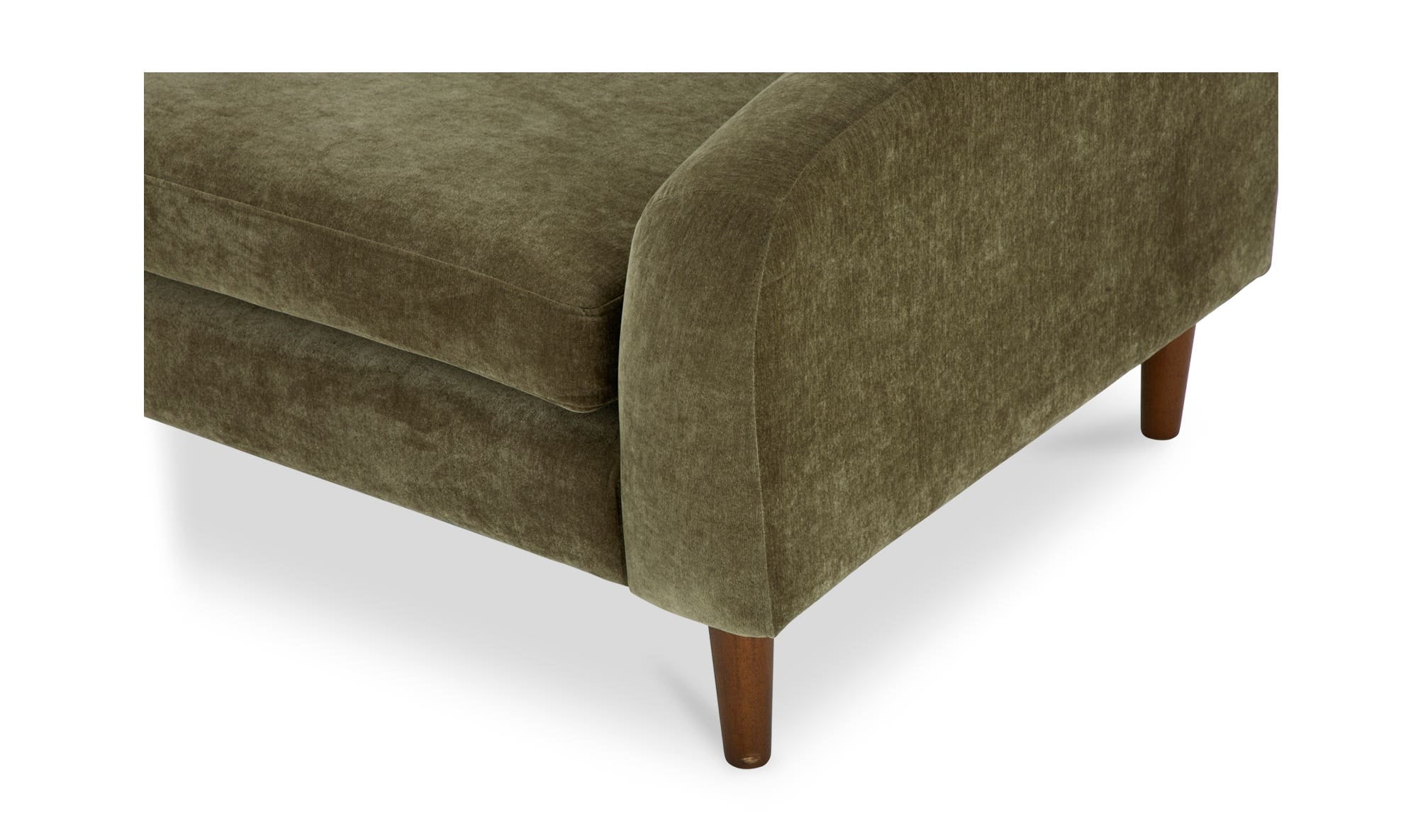 86.6" Cedar Green Upholstered Sofa