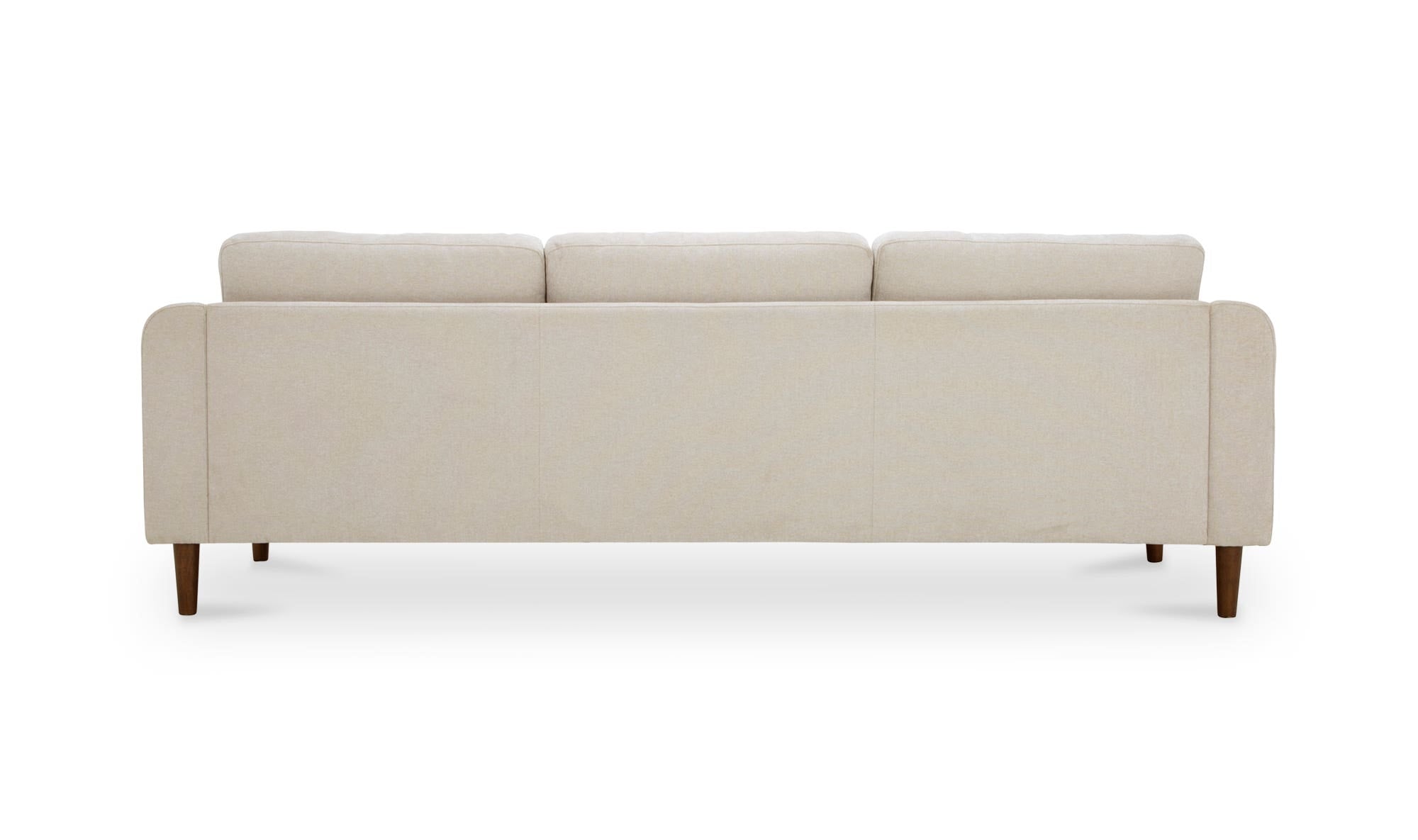 98" Oatmeal Upholstered Sectional