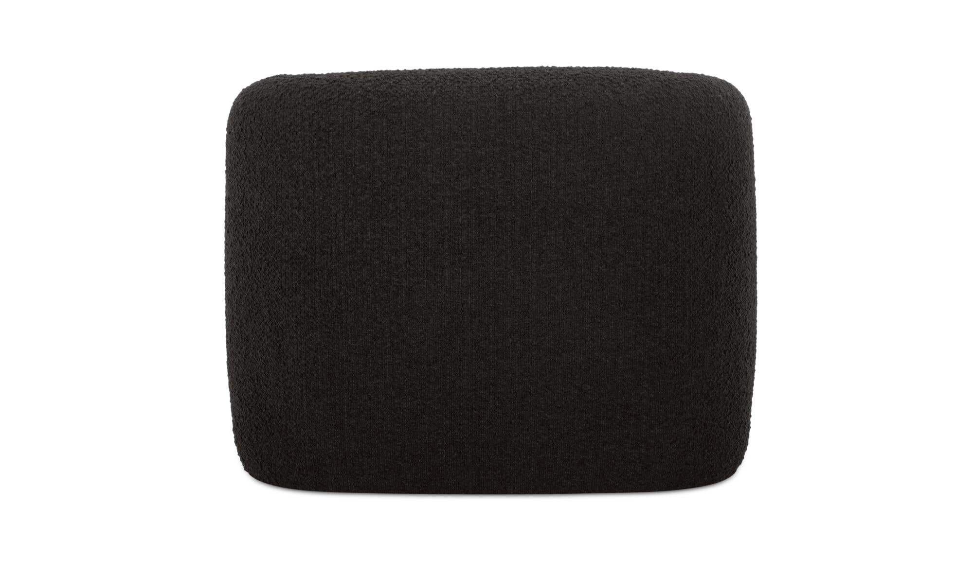 37" Black Boucle Accent Chair