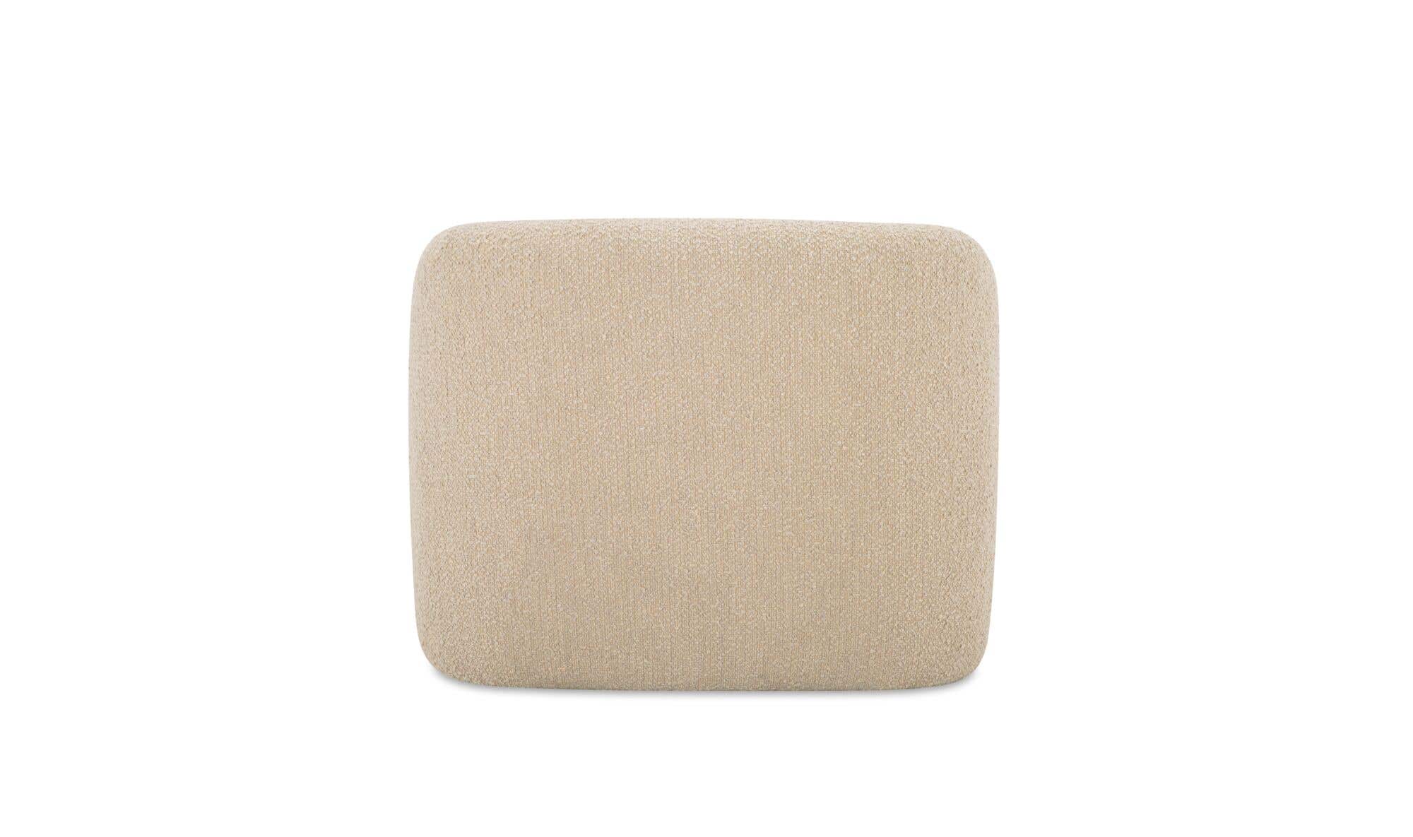 37" Beige Boucle Accent Chair