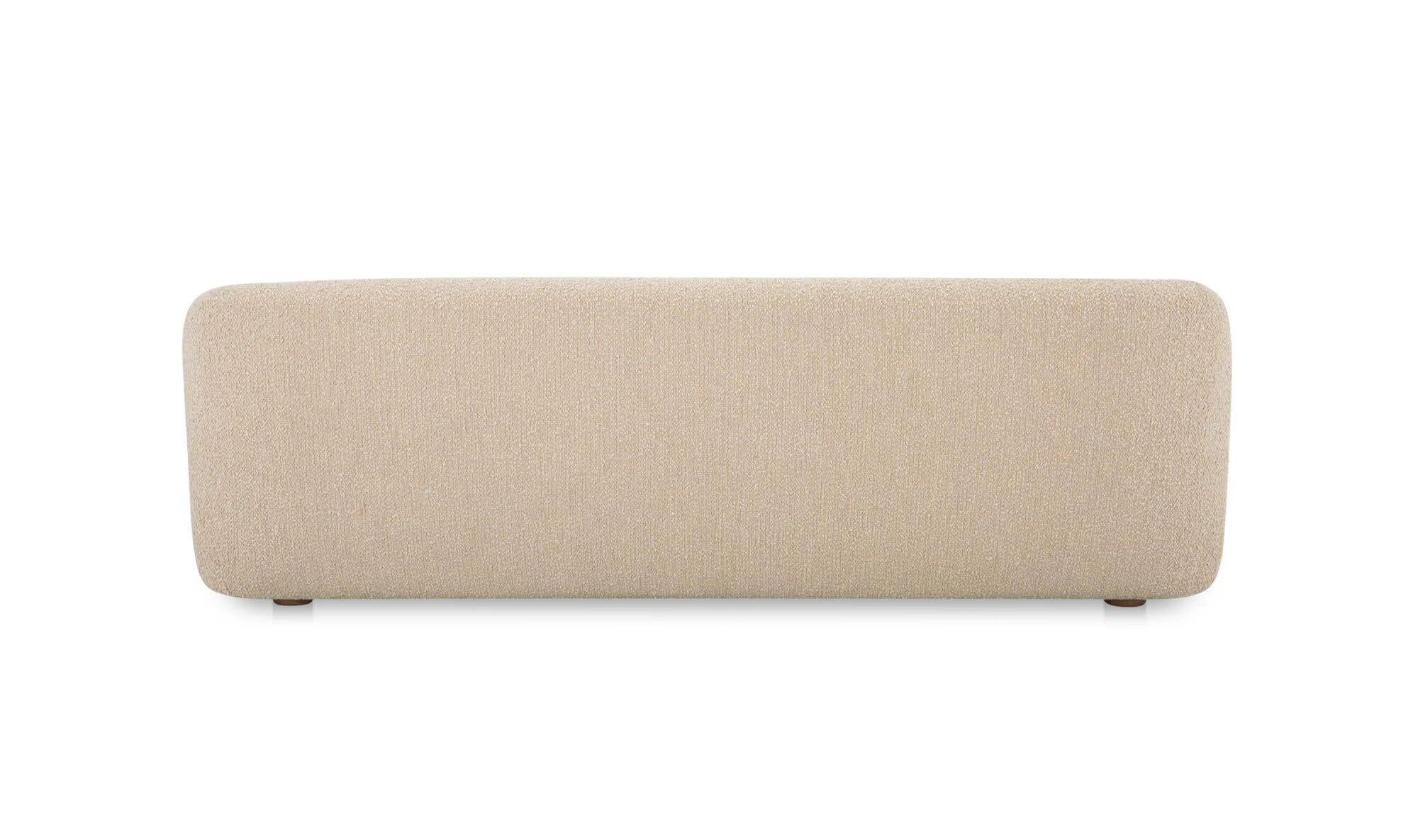 92" Beige Boucle Sofa