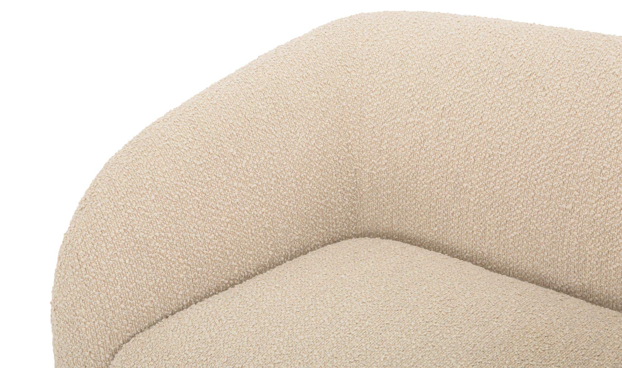 92" Beige Boucle Sofa