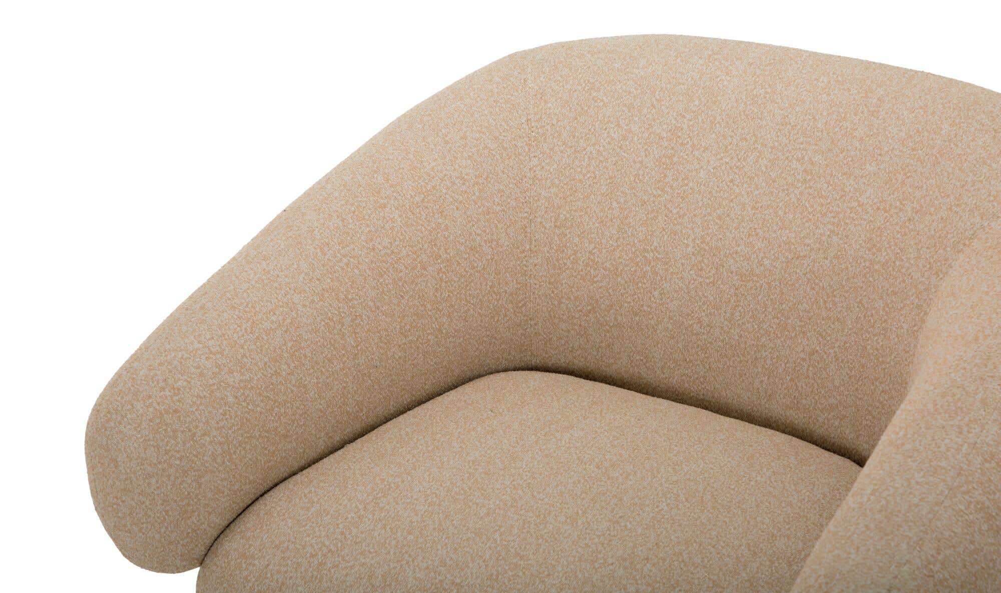 33.27" Flecked Tan Upholstered Accent Chair