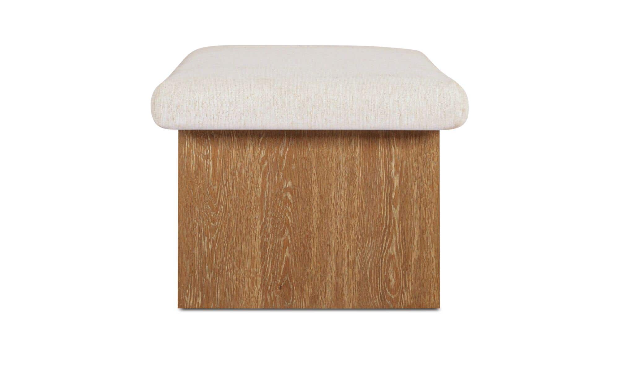 60" Oat Upholstered Bench