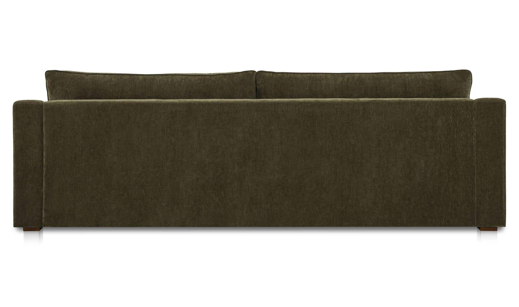 91" Cedar Green Upholstered Sofa