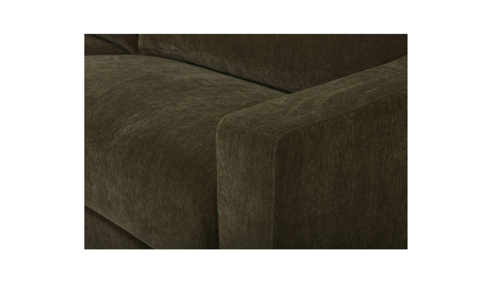 91" Cedar Green Upholstered Sofa