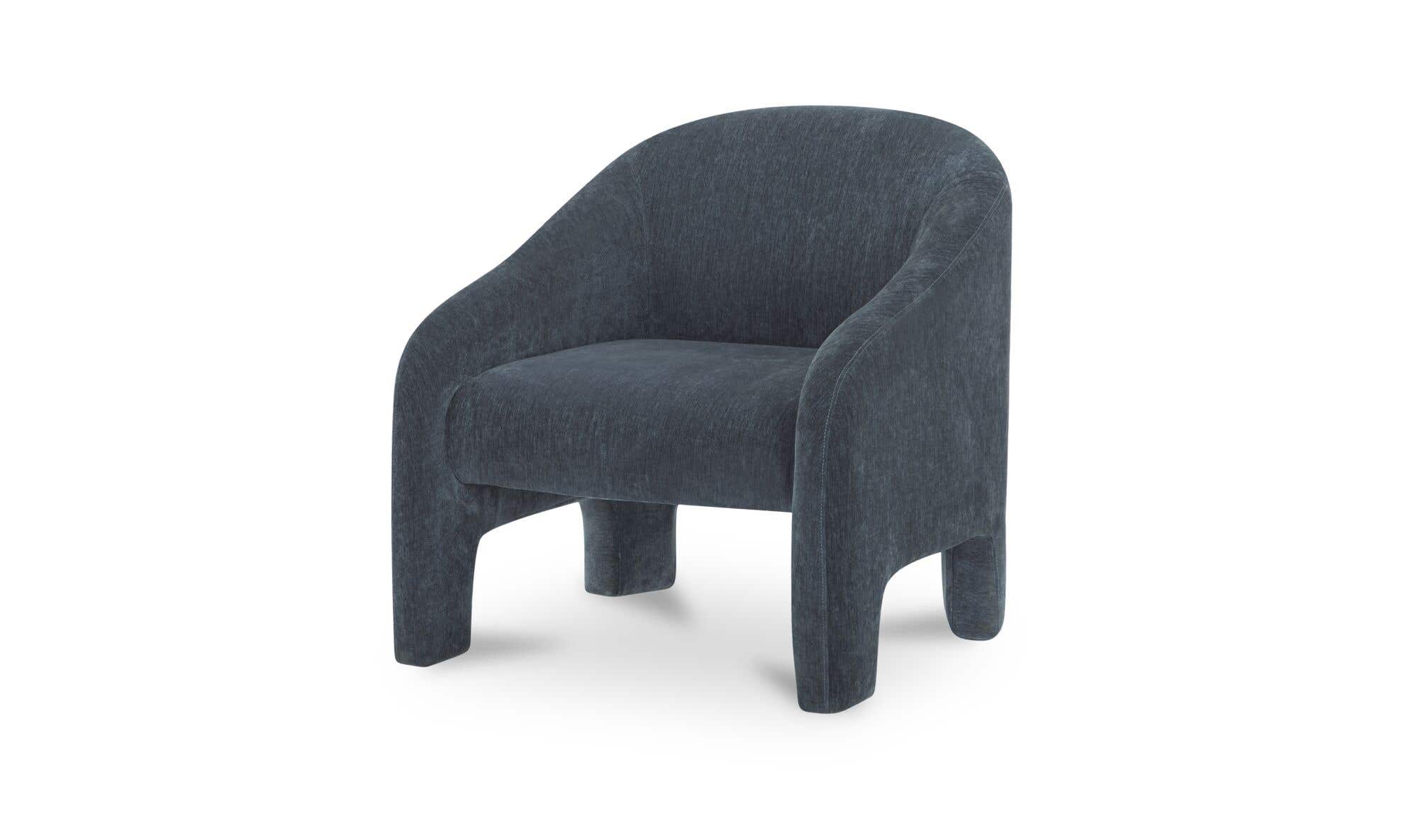 29.5" Slate Blue Upholstered Accent Chair