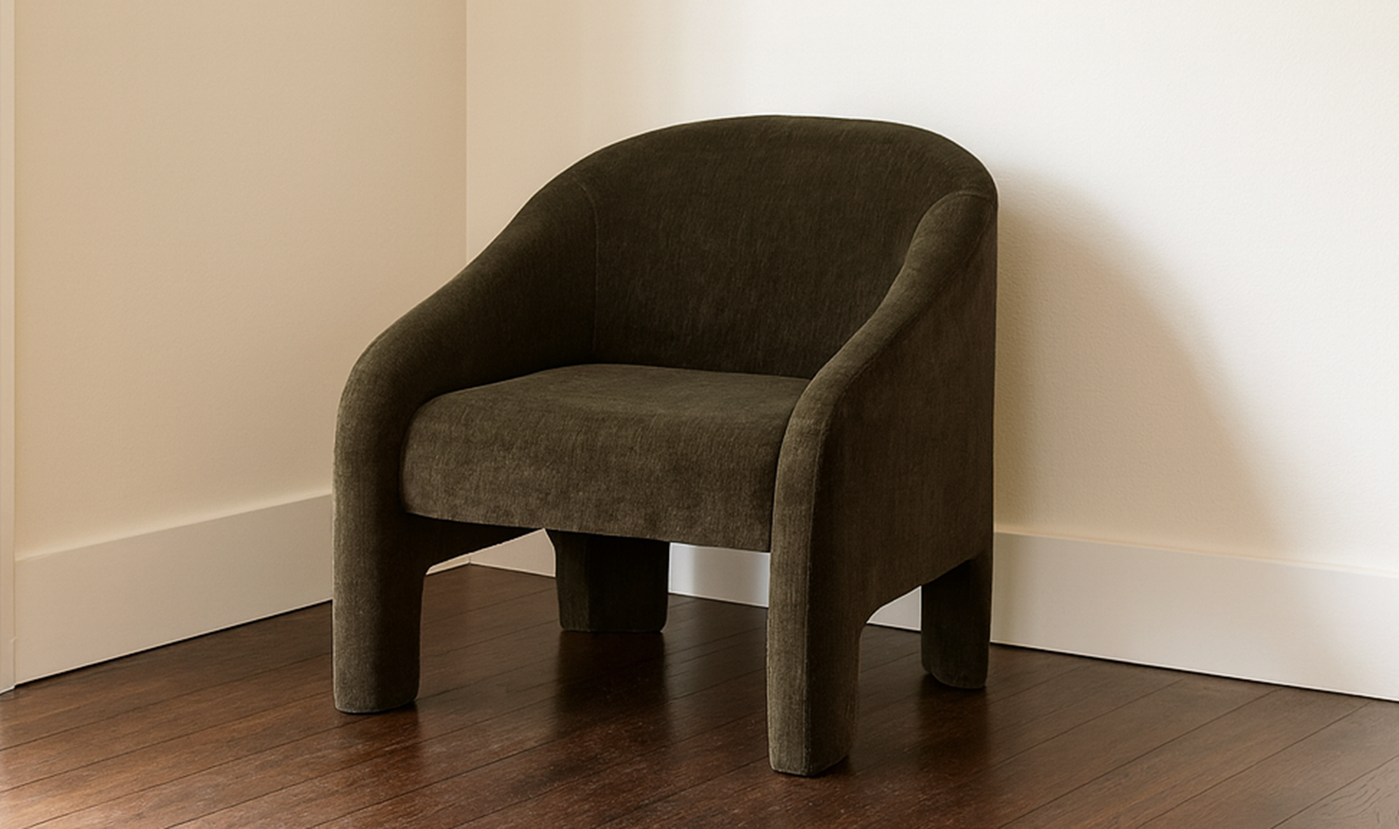 29.5" Cedar Green Upholstered Accent Chair