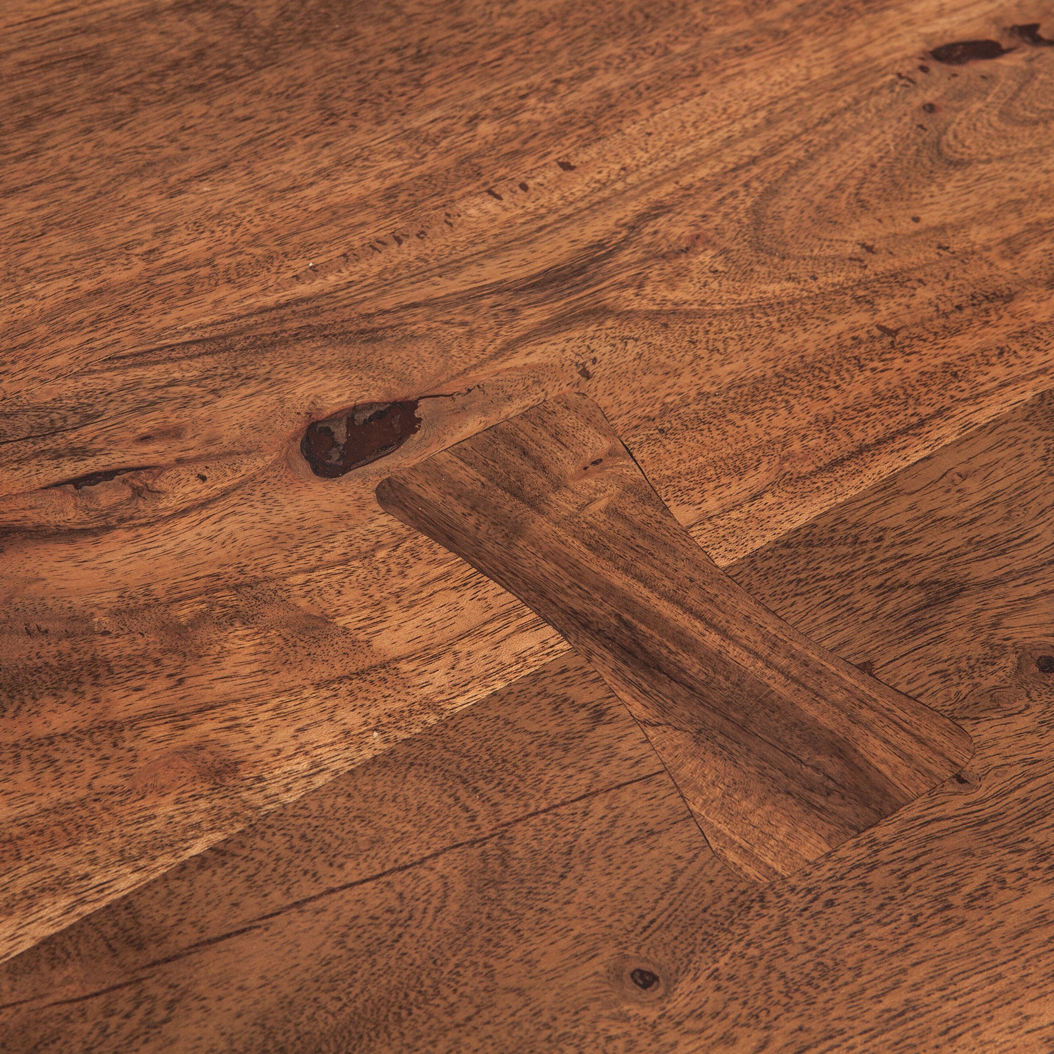 72" Raw Walnut Acacia Wood Gathering Table